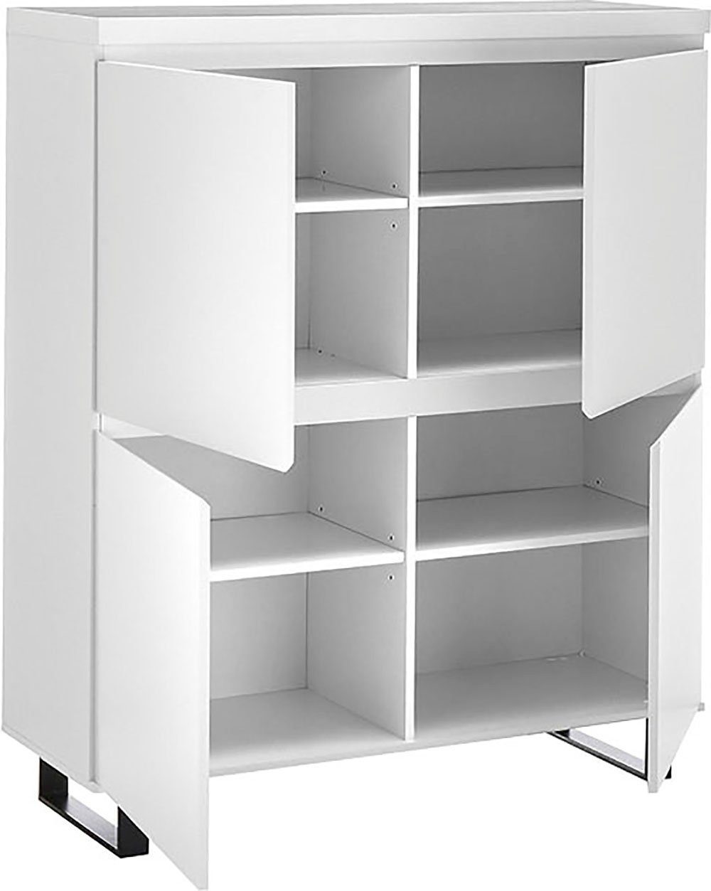 MCA furniture Highboard AUSTIN hoge ladekast Deuren met demping/ soft-close