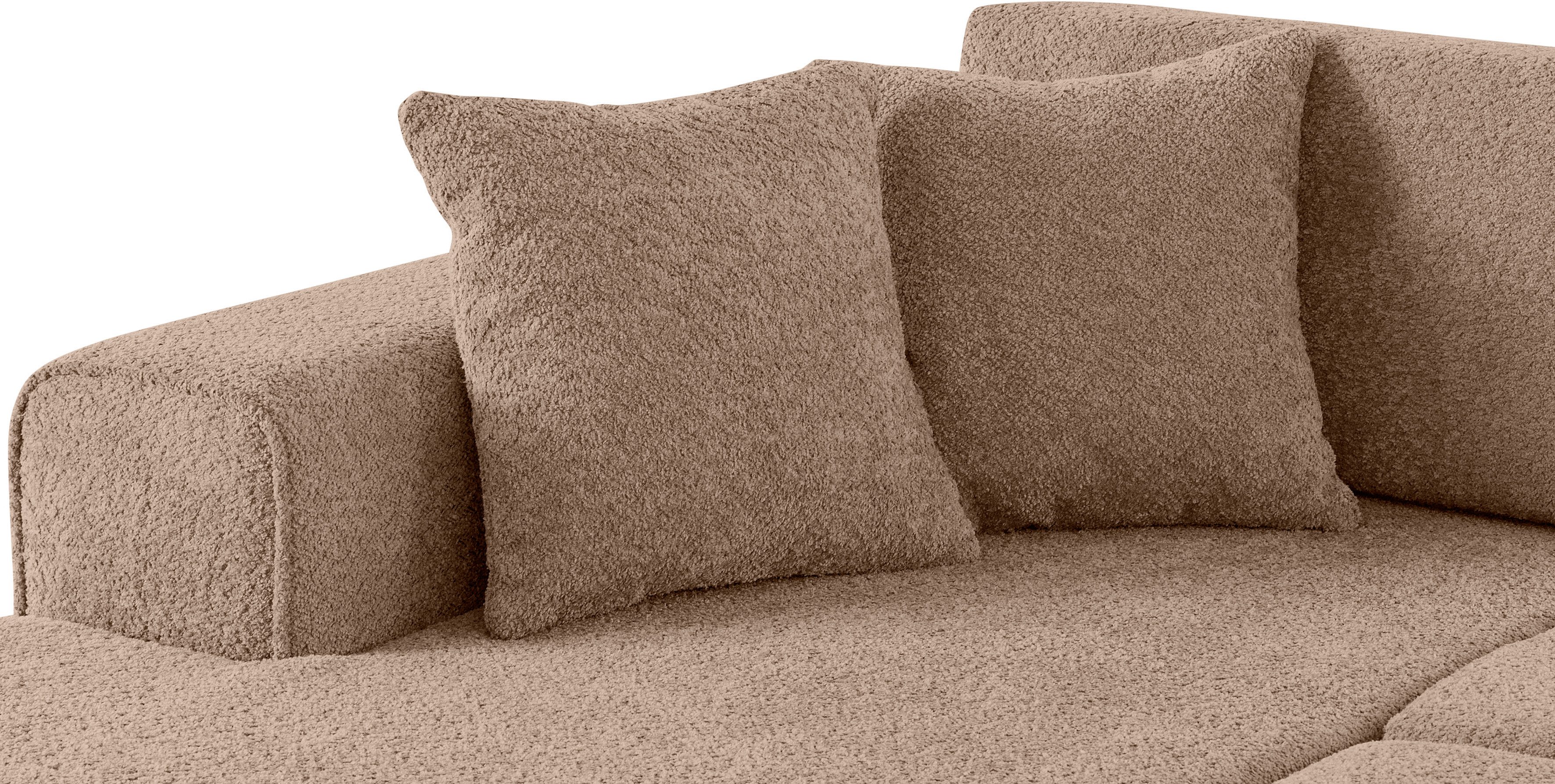 Guido Maria Kretschmer Home&Living Hoekbank Györ L-vorm, optioneel met bedfunctie en bedlade inclusief 2 sierkussens