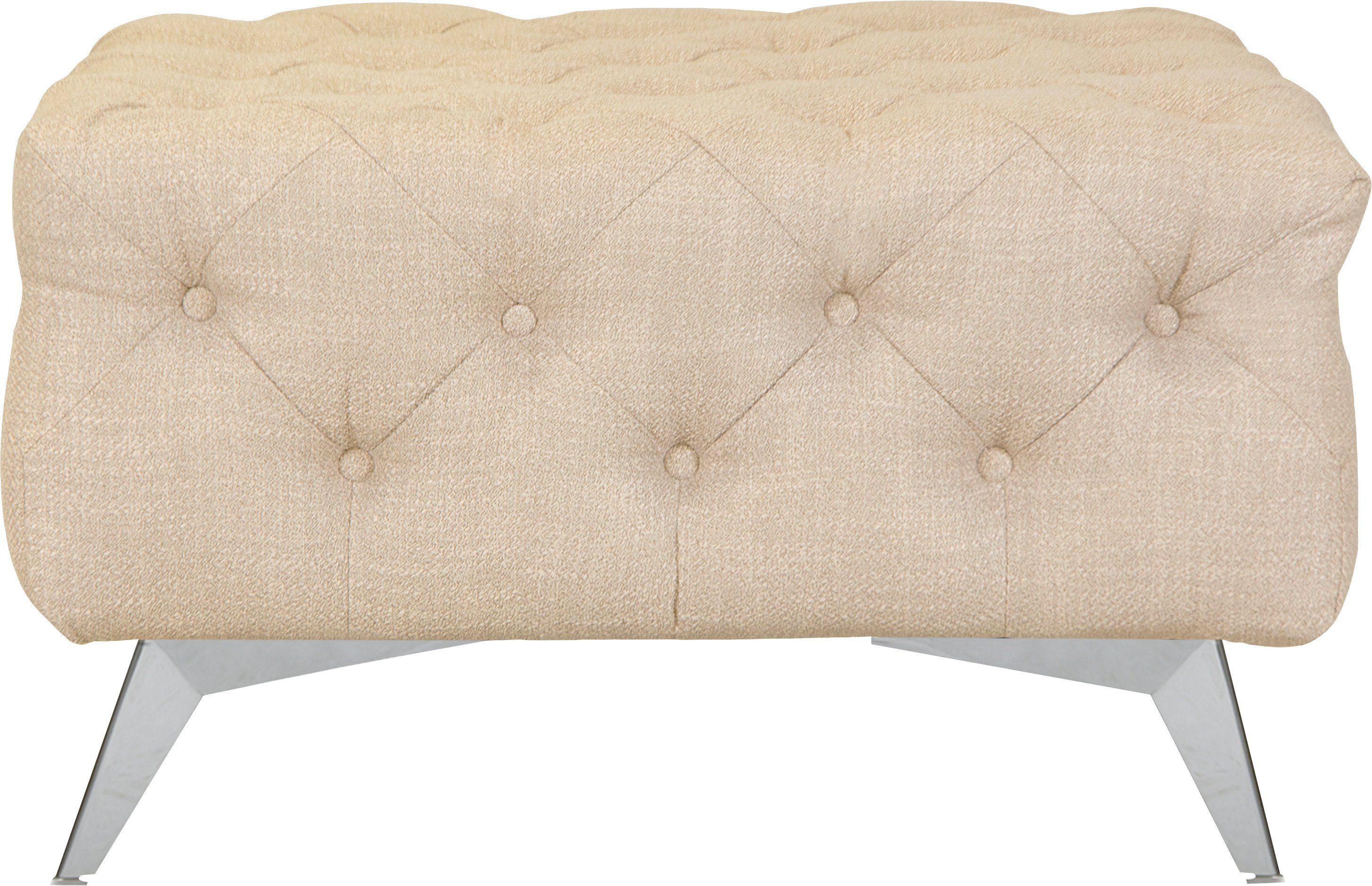 Leonique Hocker Glynis luxueuze capitonnage, moderne chesterfield look, kleur van de poten ter keuze