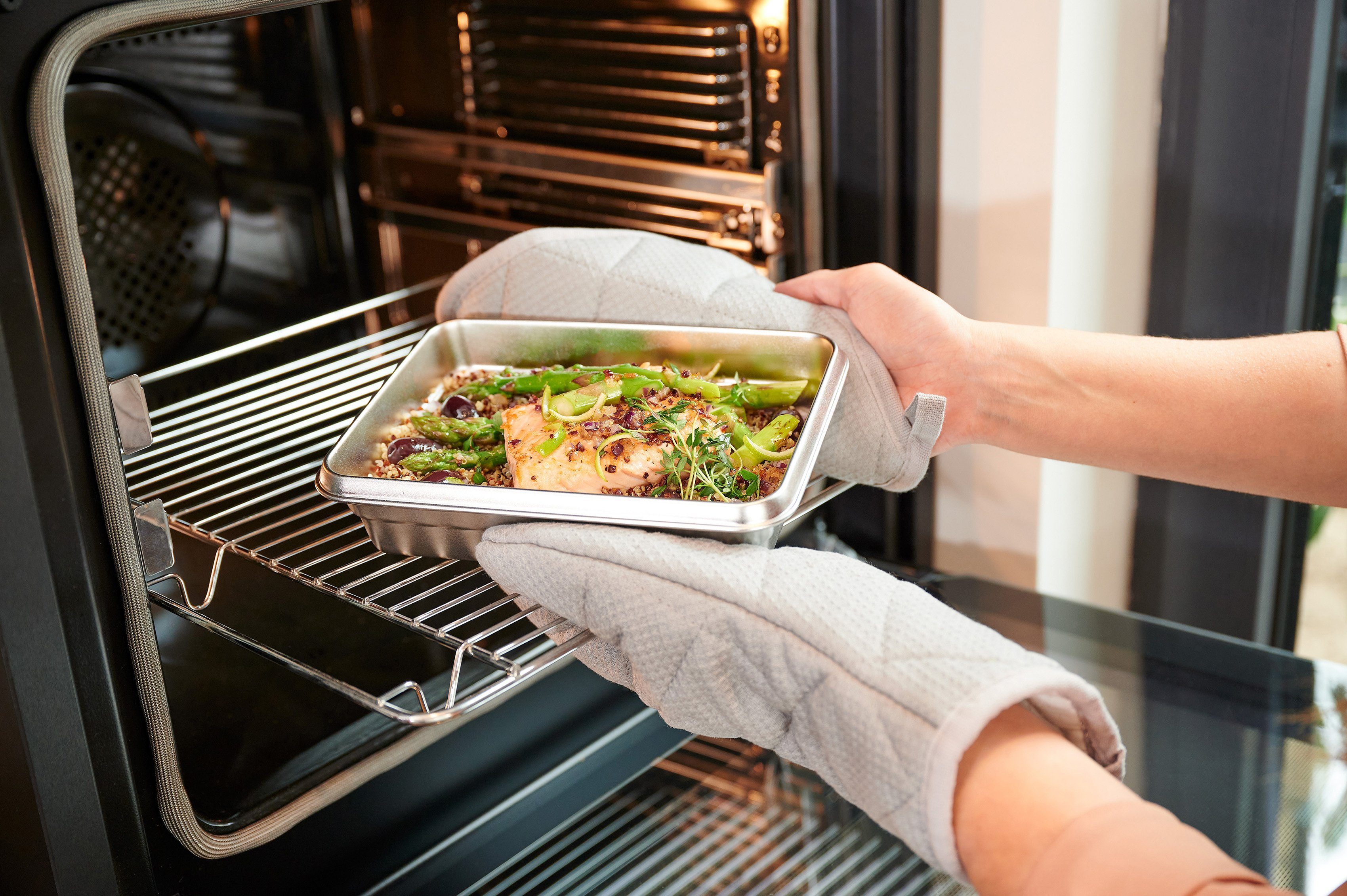 Emsa Vershoudtrommel Clip & Close Roestvrij staal, vorst-, vaatwasser- en ovenbestendig (set, 1-delig)