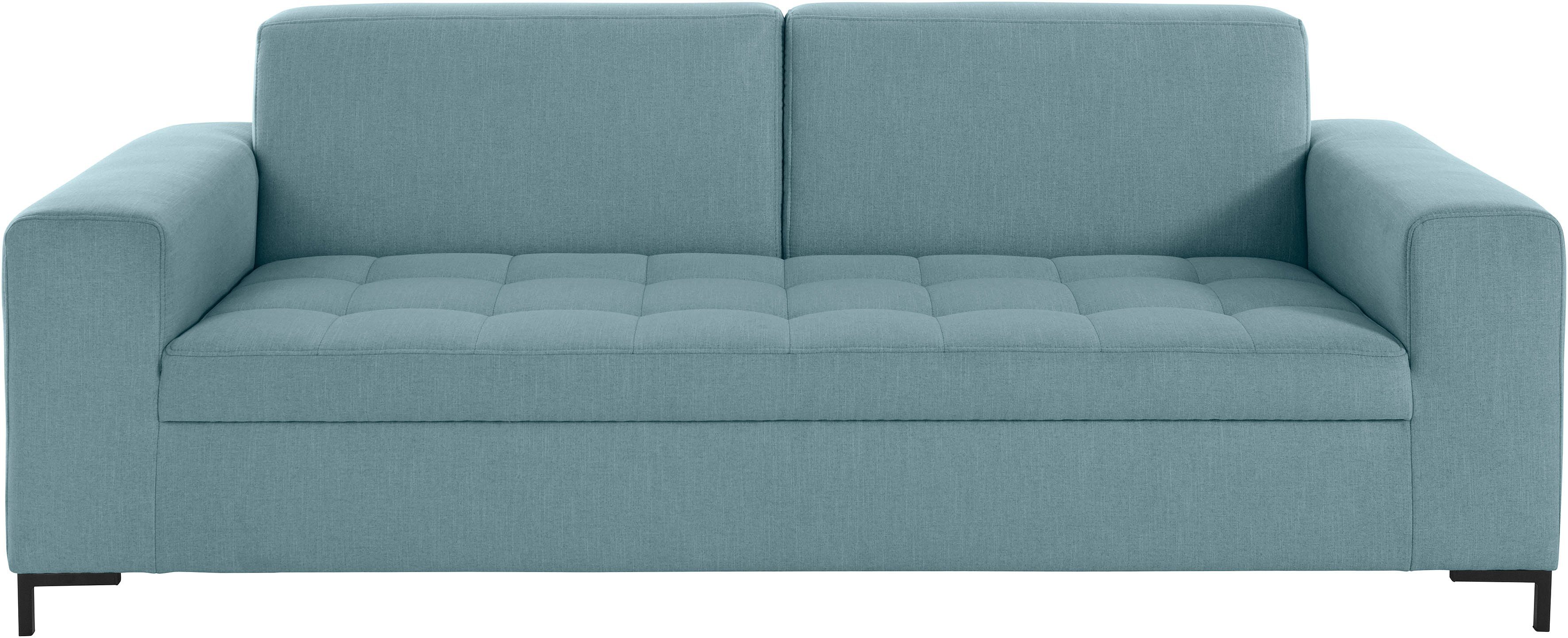 OTTO products 3-zitsbank Grazzo hoogwaardige stoffen van gerecycled materiaal, stiksels op de zitting