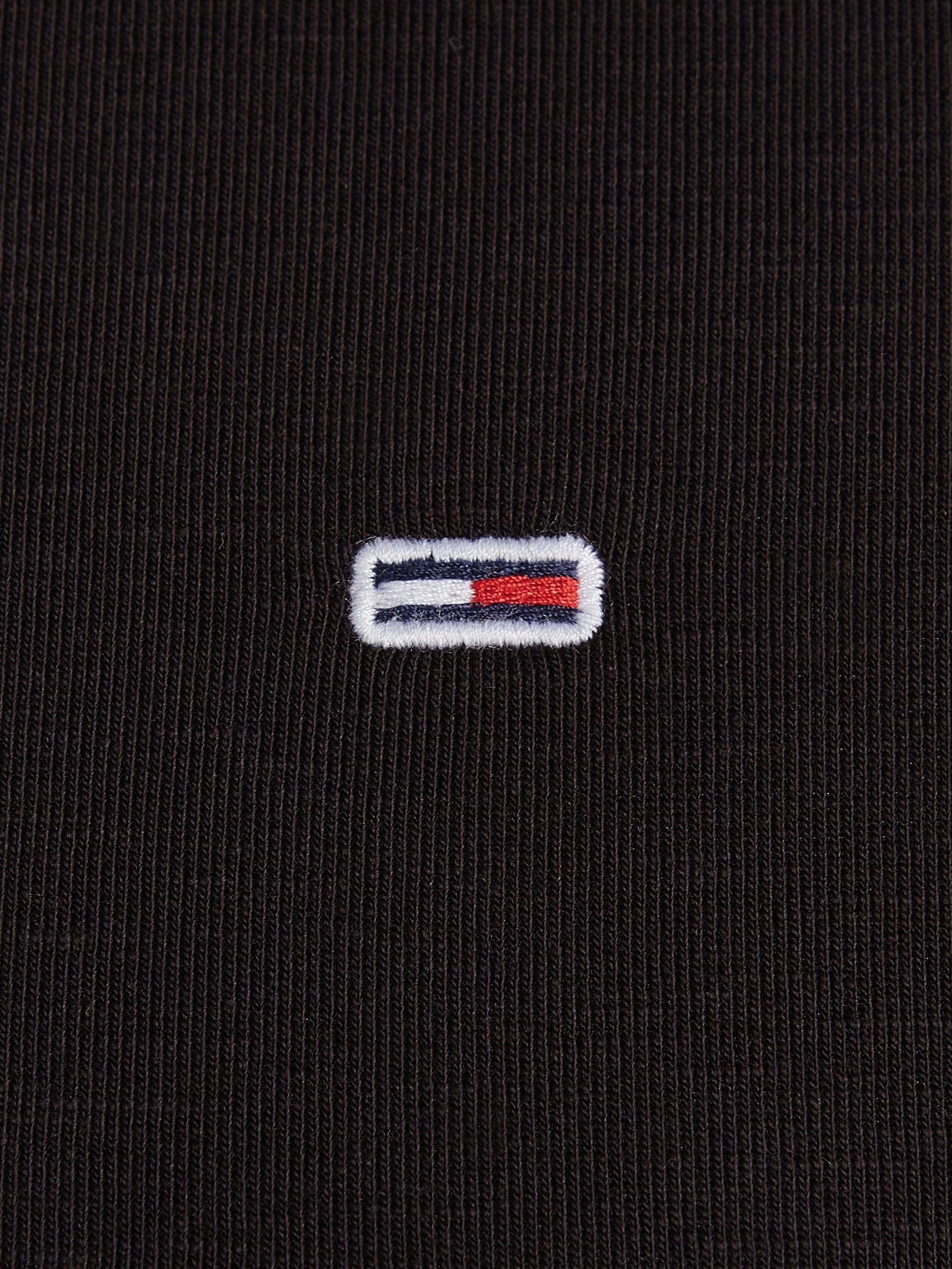 TOMMY JEANS T-shirt TJW SLIM CRP BABYLOCK RIB TEE met geschulpte manchetten & zoom
