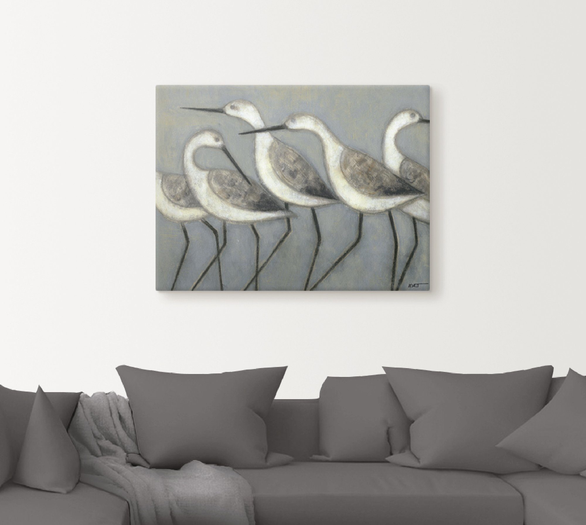 Artland Artprint Kustvogels I als artprint van aluminium, artprint voor buiten, artprint op linnen, poster in verschillende maten. maten