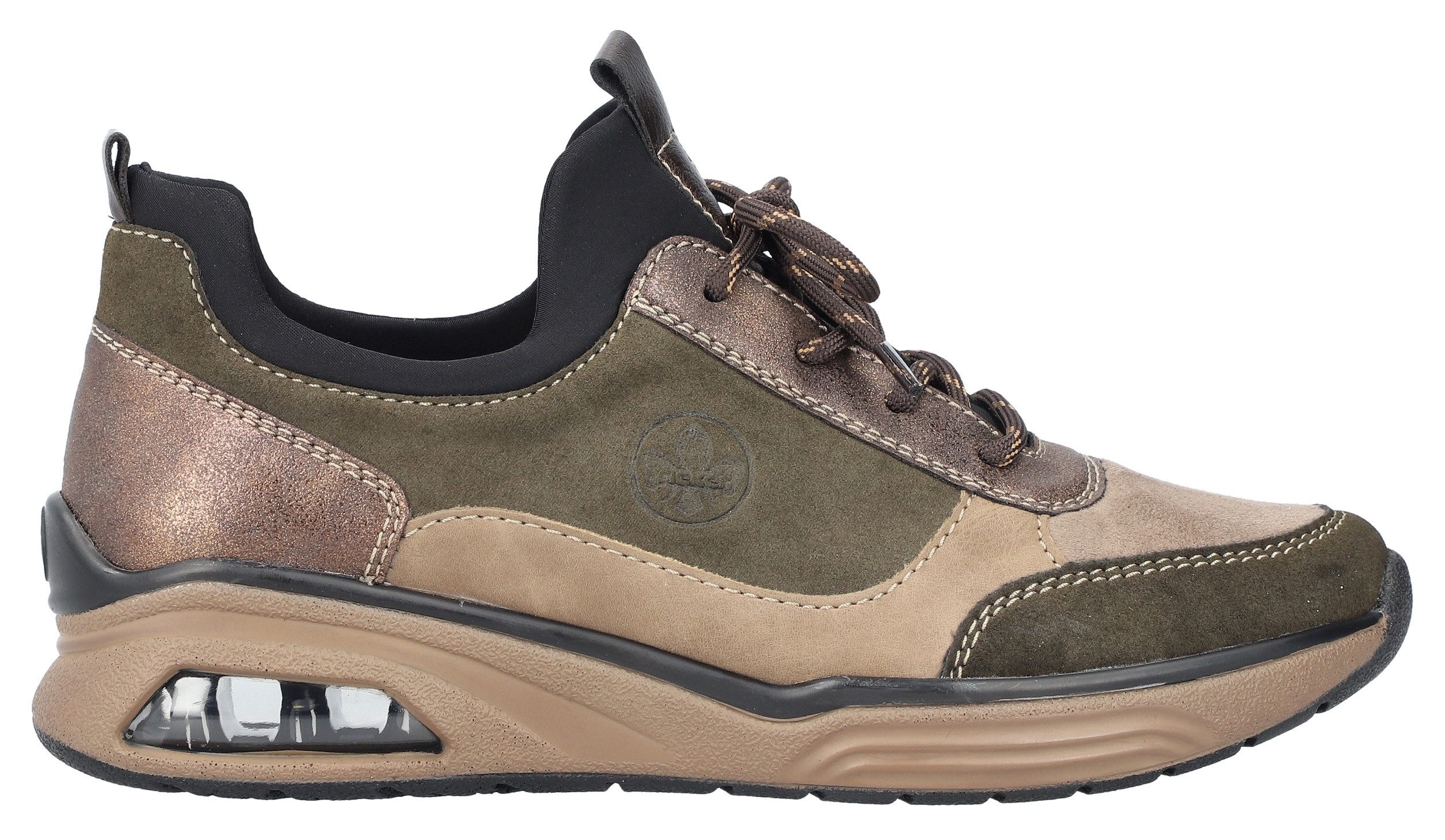 Rieker Slip-on sneakers , instapschoen, lage schoen, vrijetijdsschoen met praktische trekbanden