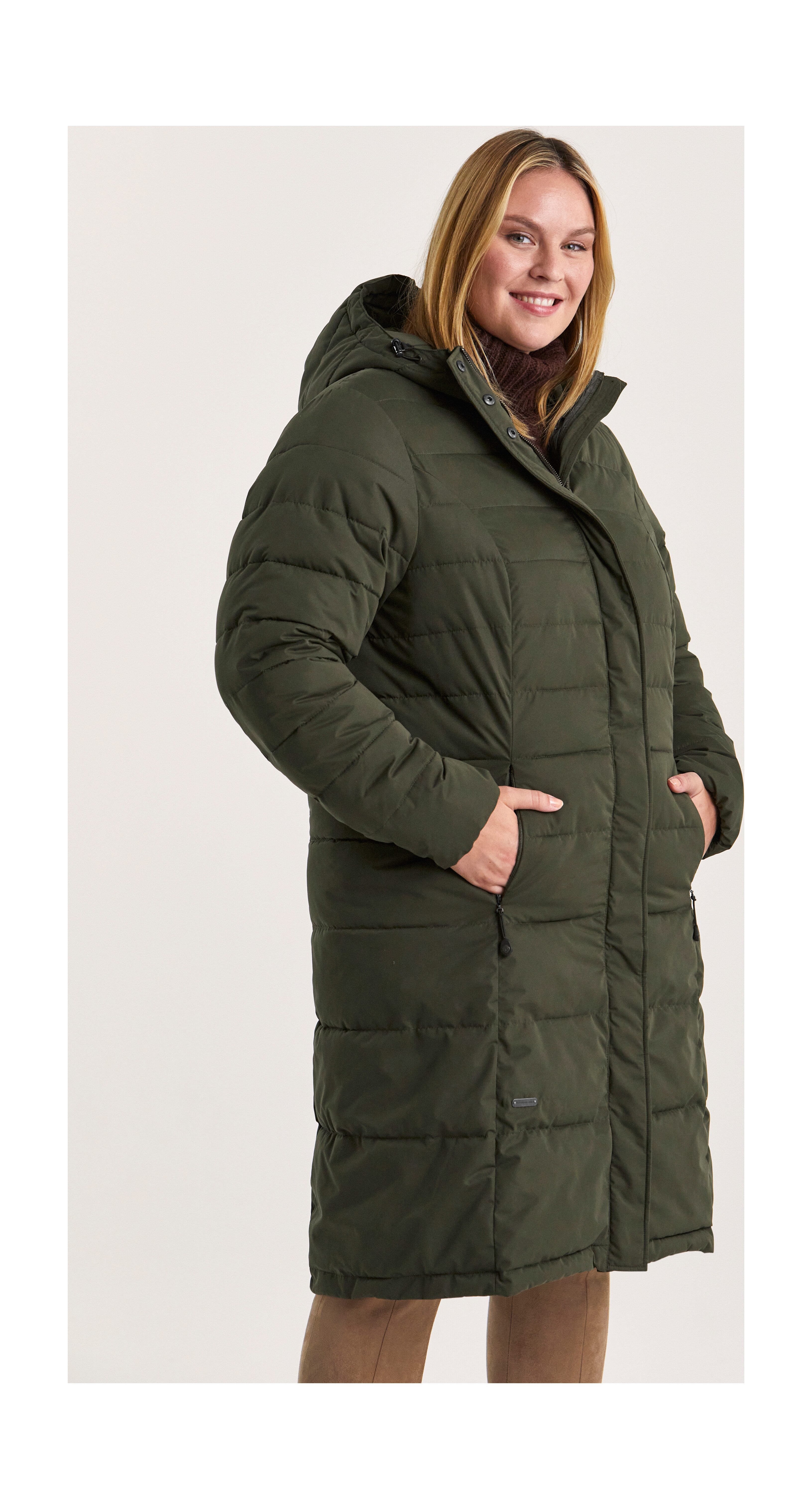 STOY Gewatteerde jas STW 7 WMN QLTD CT ademend, waterafstotende winterjas in grote maten