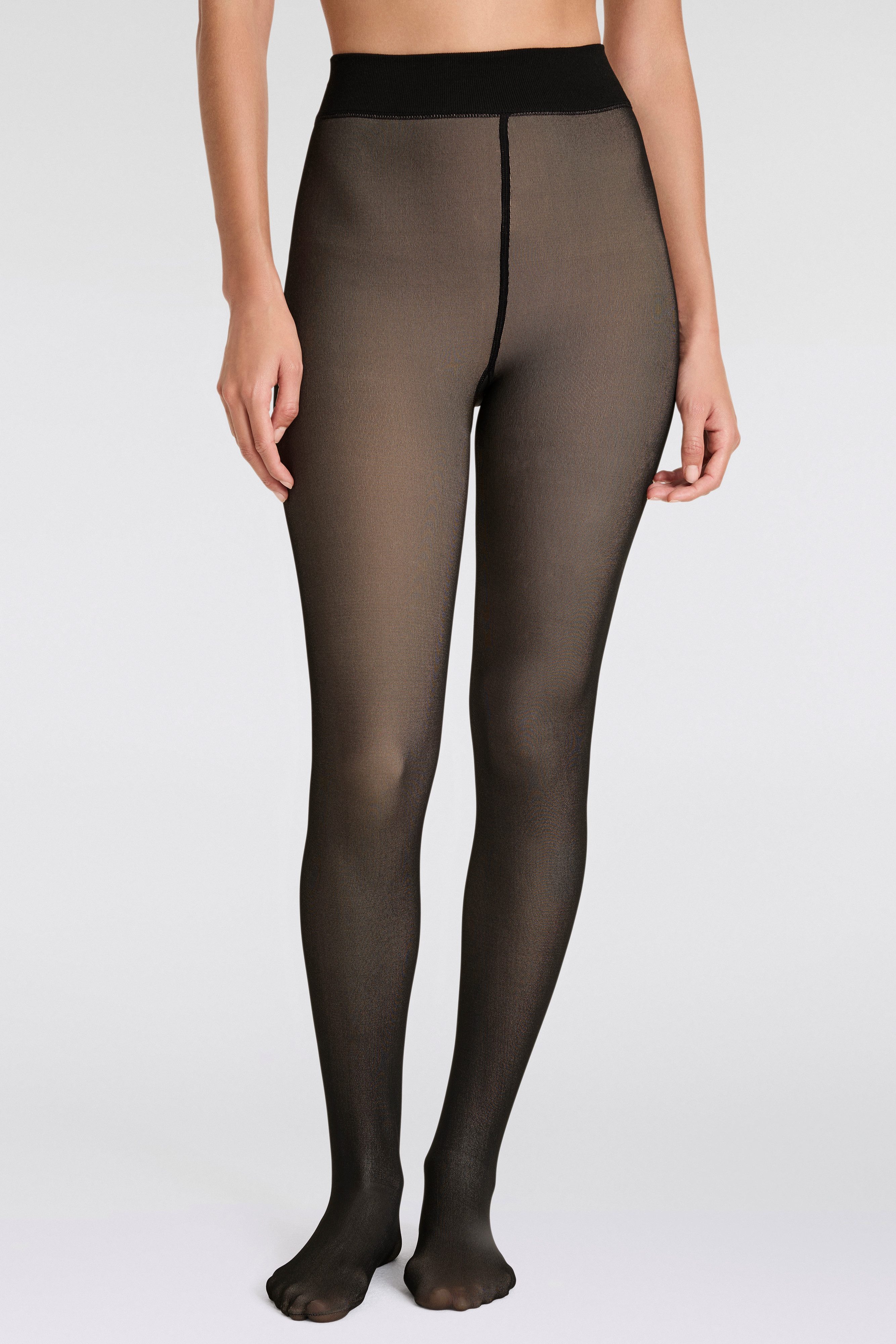 Sarlini Thermopanty DAMES FLEECE VOERING LEGGINGS in transparante look