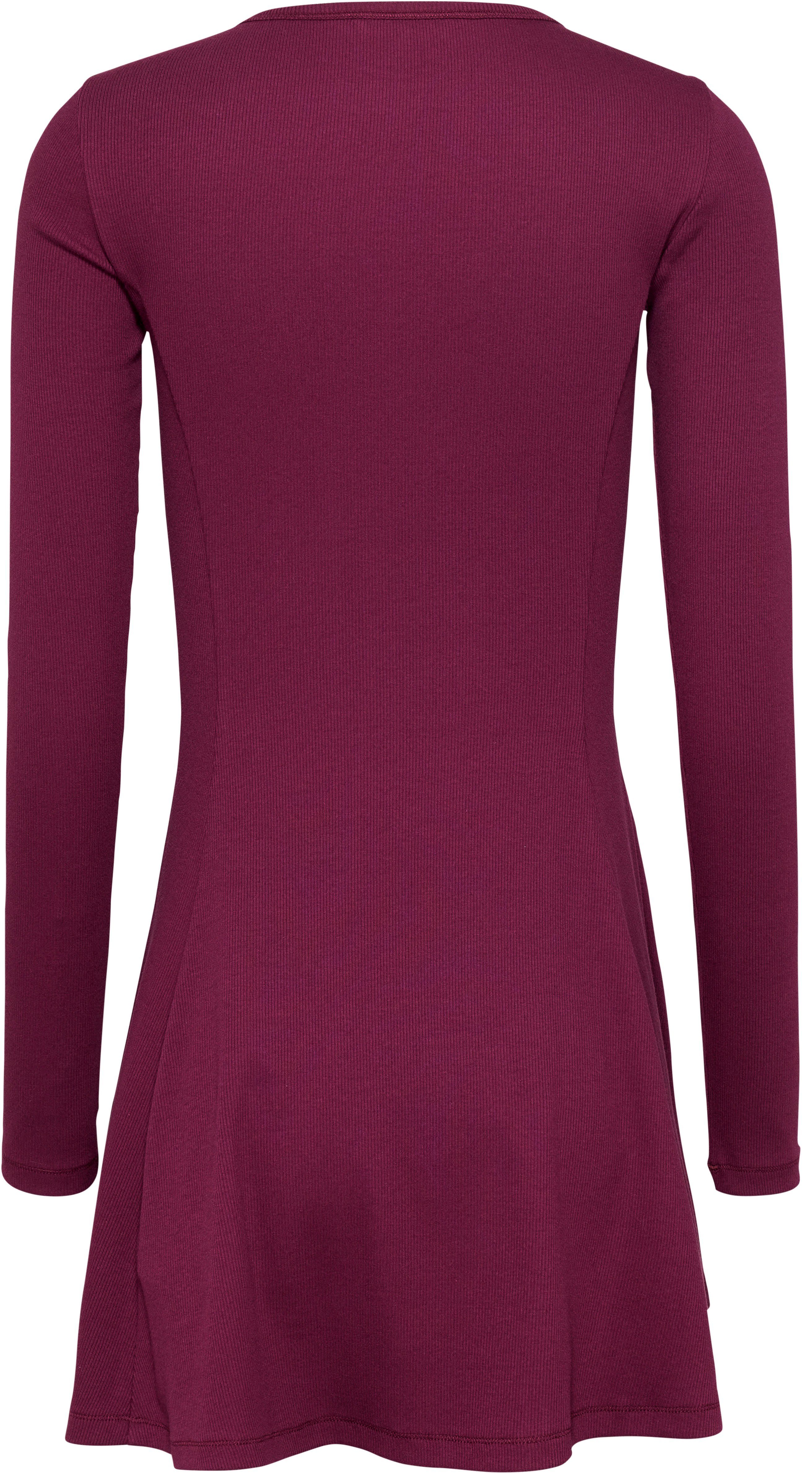 TOMMY JEANS Blousejurk TJW HENLEY FLARE DRESS