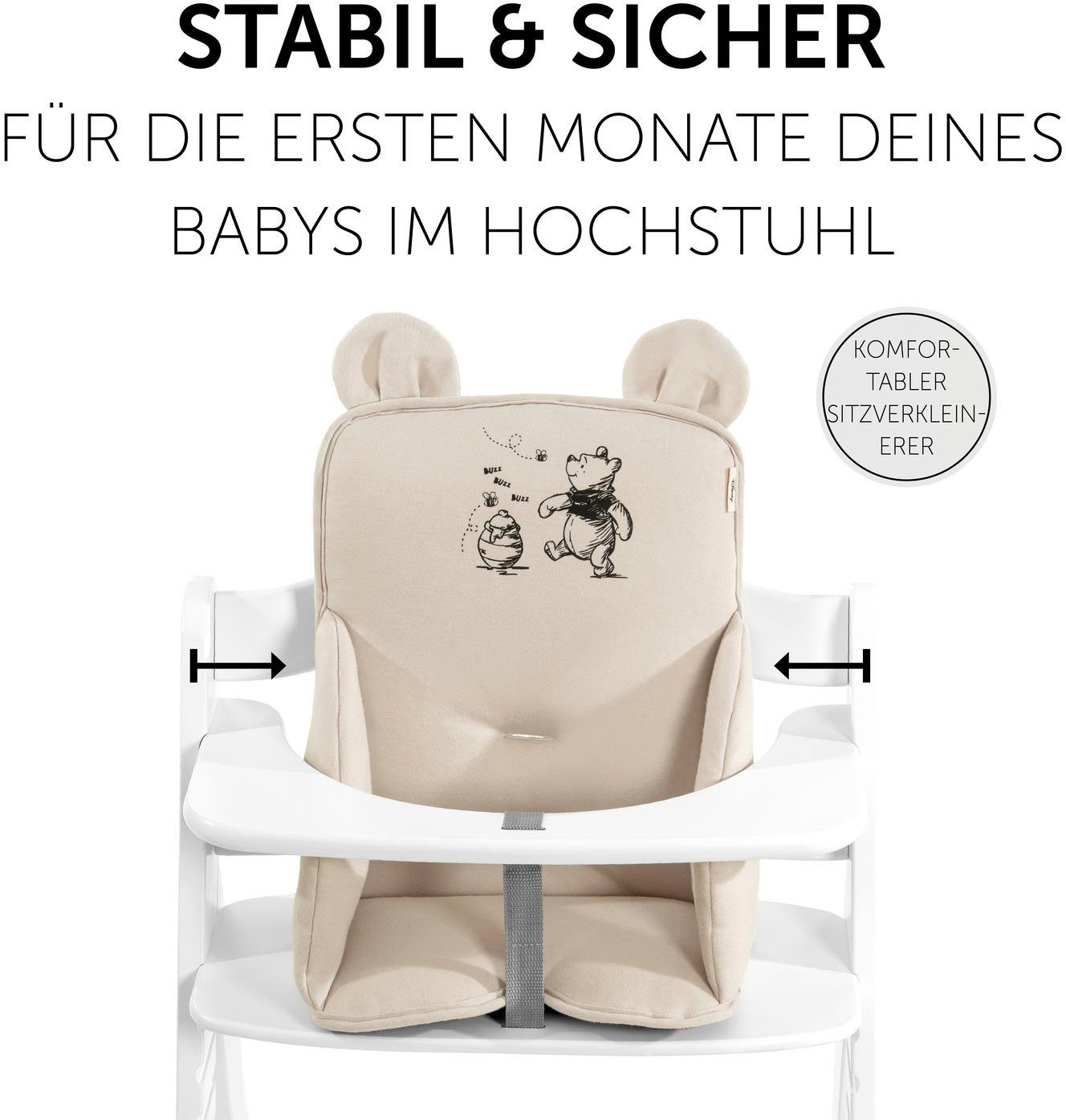 Hauck Stoelverkleiner Alpha Cosy Select, Winnie the Pooh beige