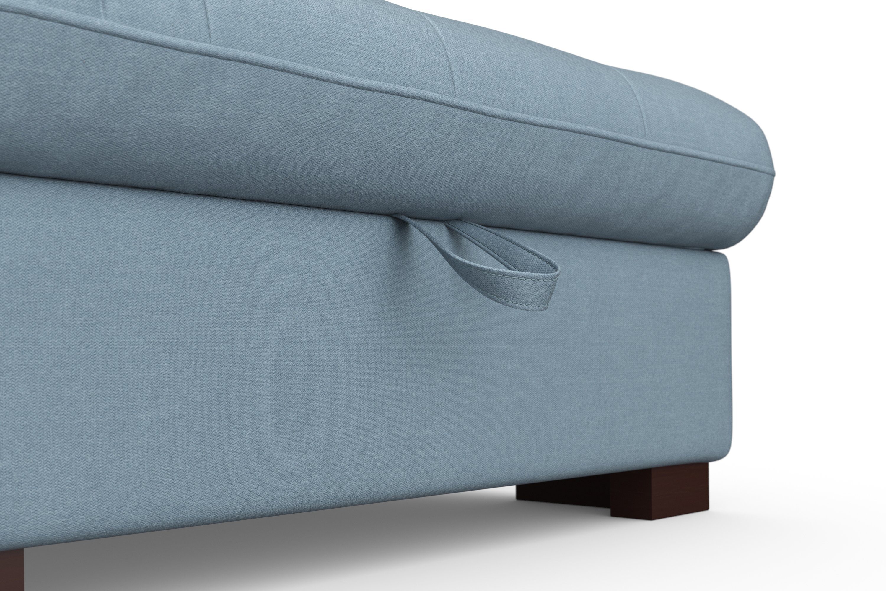 sit&more Zithoek Luxor U-vorm naar keuze met slaapfunctie, bedkist en verstelbare hoofdsteun