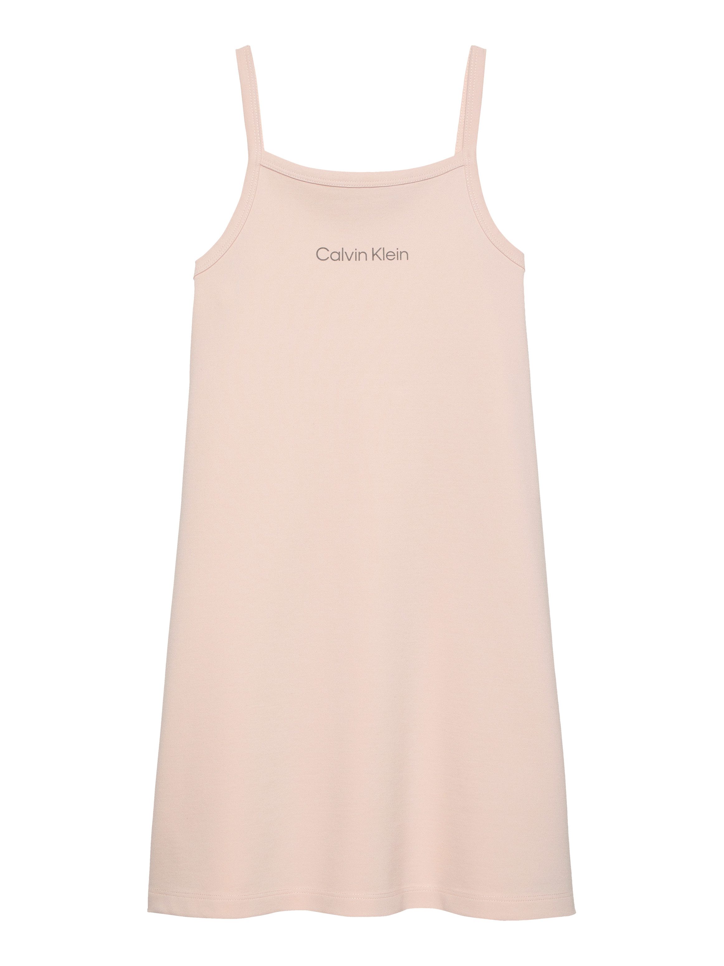 Calvin Klein Zomerjurk STRAP PUNTO DRESS met een logo-opschrift