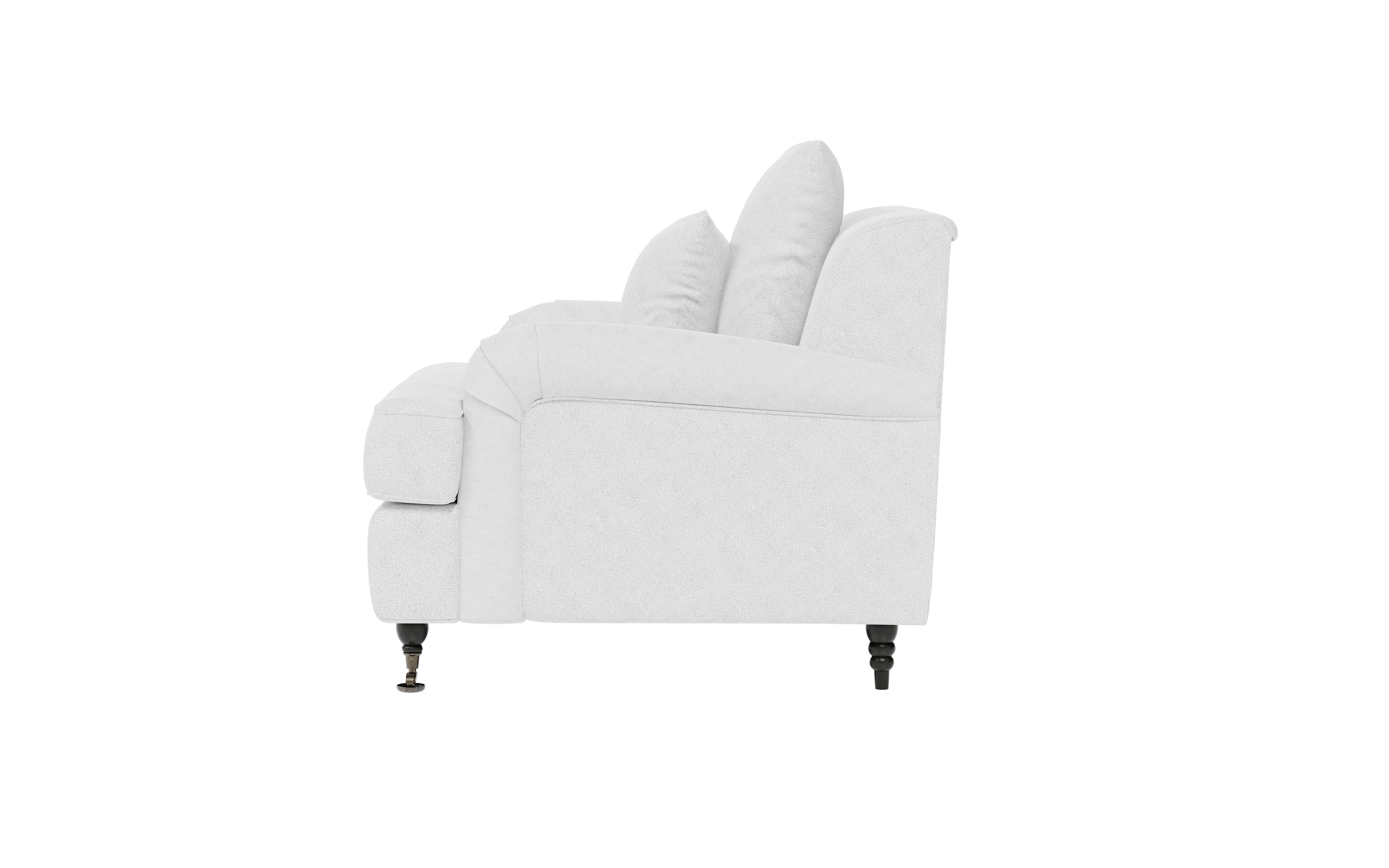 Guido Maria Kretschmer Home&Living Fauteuil NORIN twee soorten poten: voor - wieltjes, aan de achterkant - houten poten