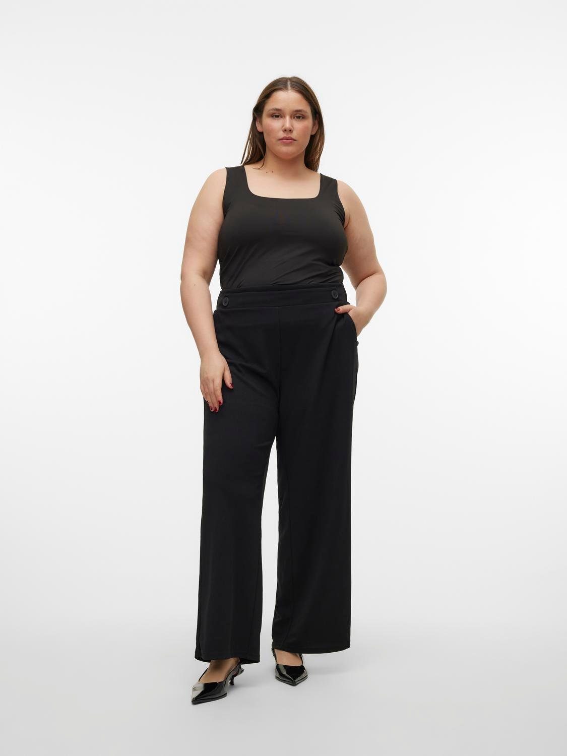 Vero Moda Curve Pantalon VMCLIVA HW WIDE PANT CUR NOOS