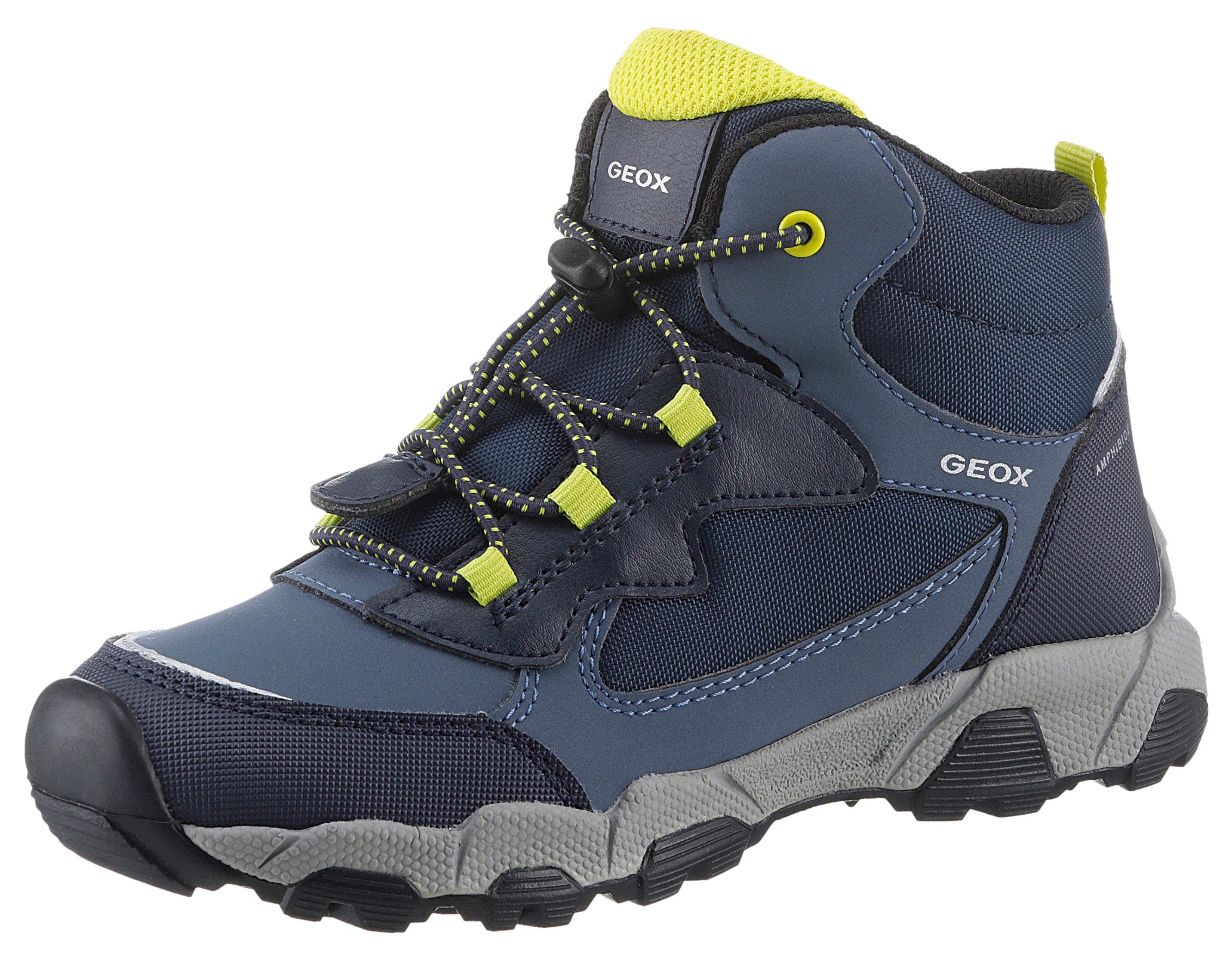 Geox Sneakers J MAGNETAR BOY B ABX Trekkinglaarzen, veterschoenen, kleuterschoen met snelsluiting