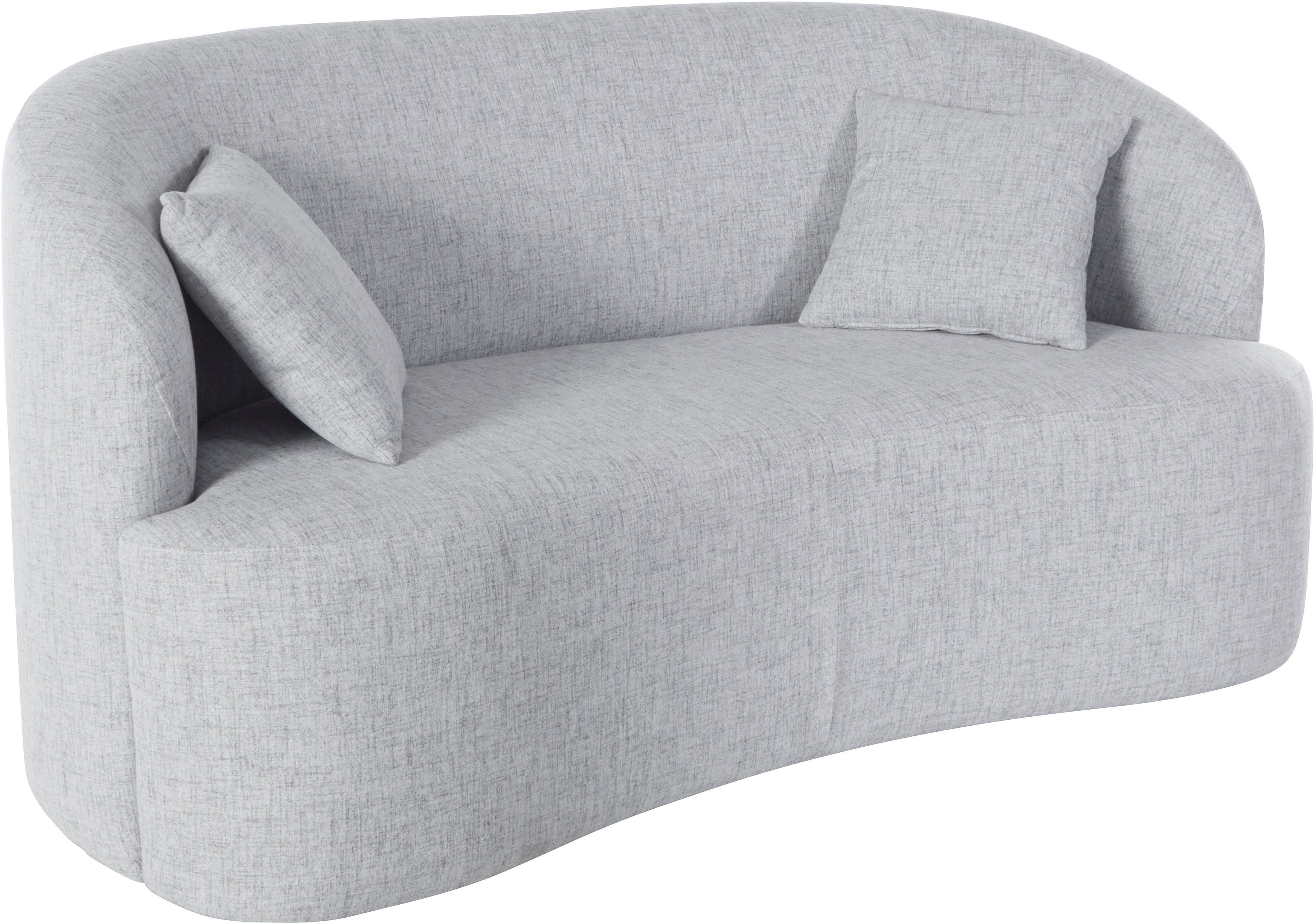 LeGer Home by Lena Gercke 2-zitsbank Dilara afgeronde rugleuning en front, in 3 stofkwaliteiten