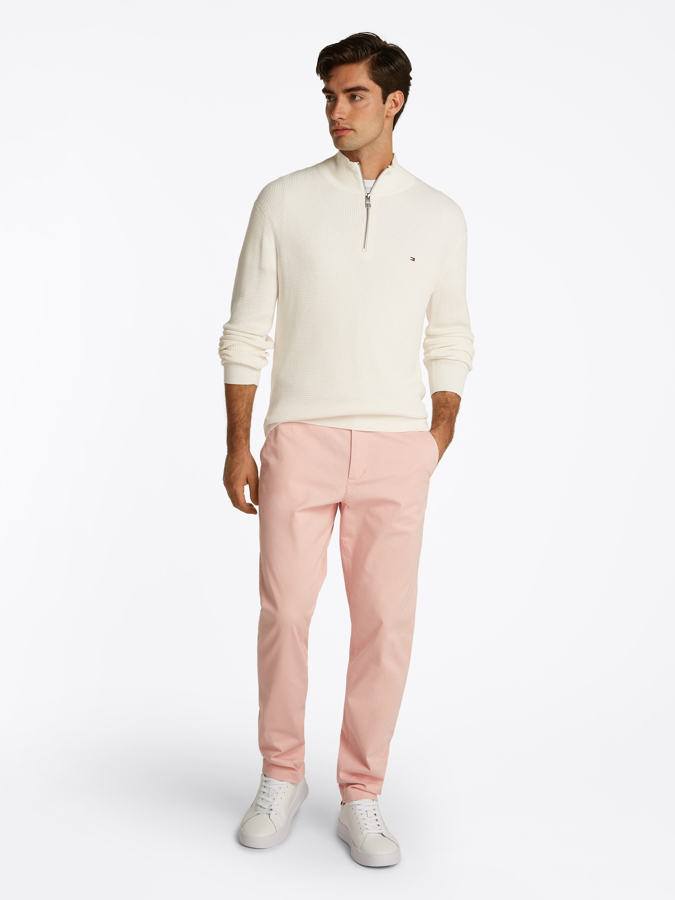Tommy Hilfiger Schipperstrui RACKING STRUCTURE ZIP MOCK