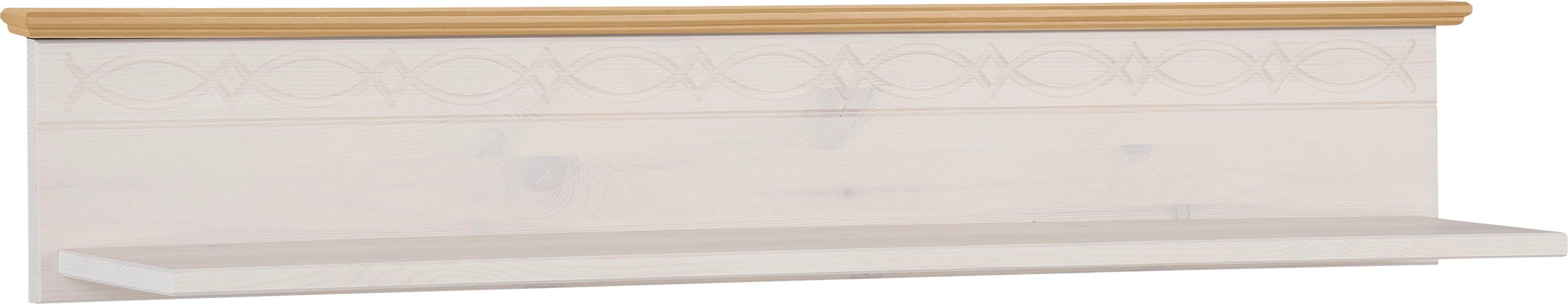 Home affaire Wandplank Indra van massief grenen, 120 cm breed