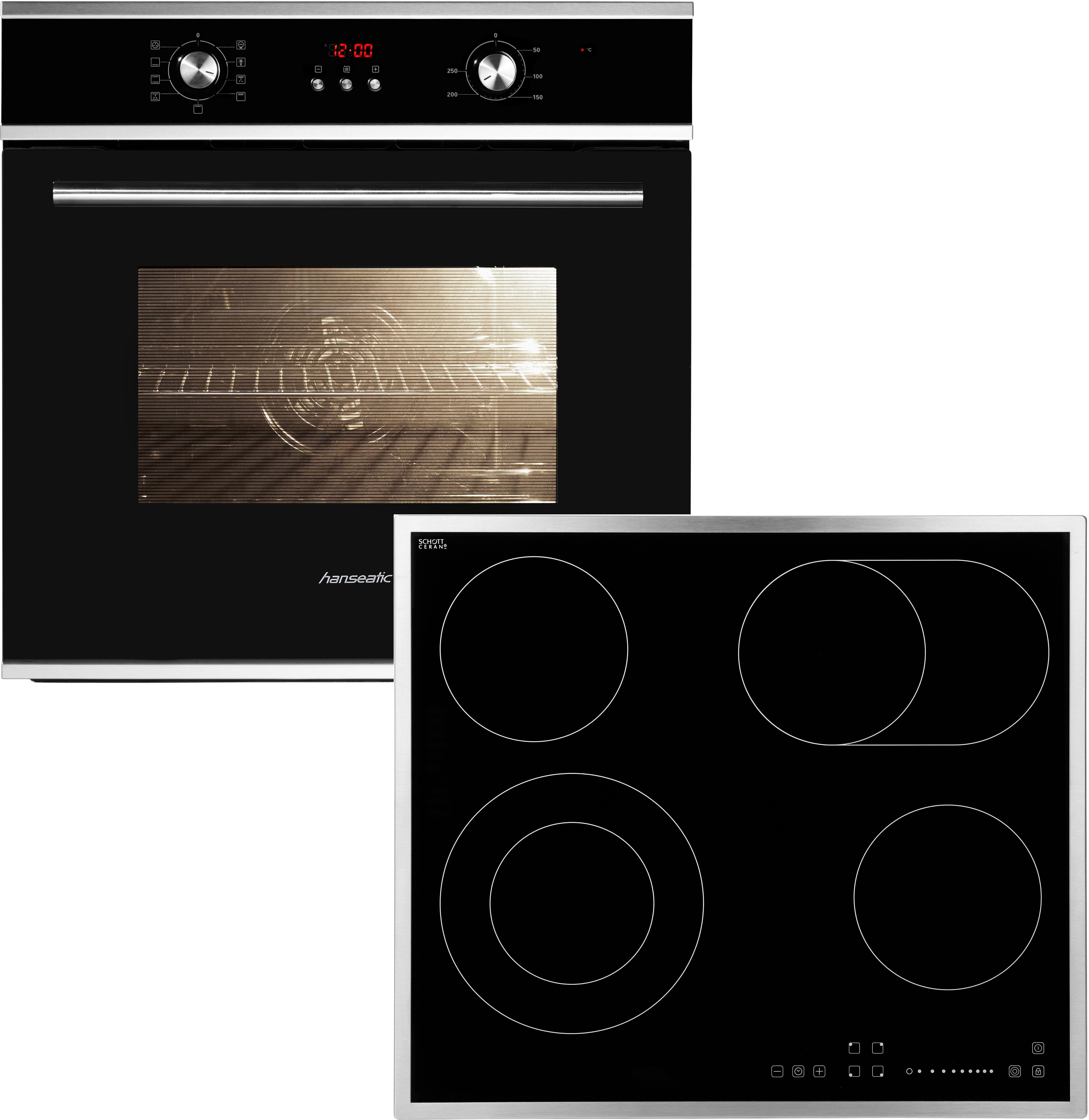 Hanseatic Inbouw ovenset 65M90D0-E11319G /MC-HF662B (voordeelset)