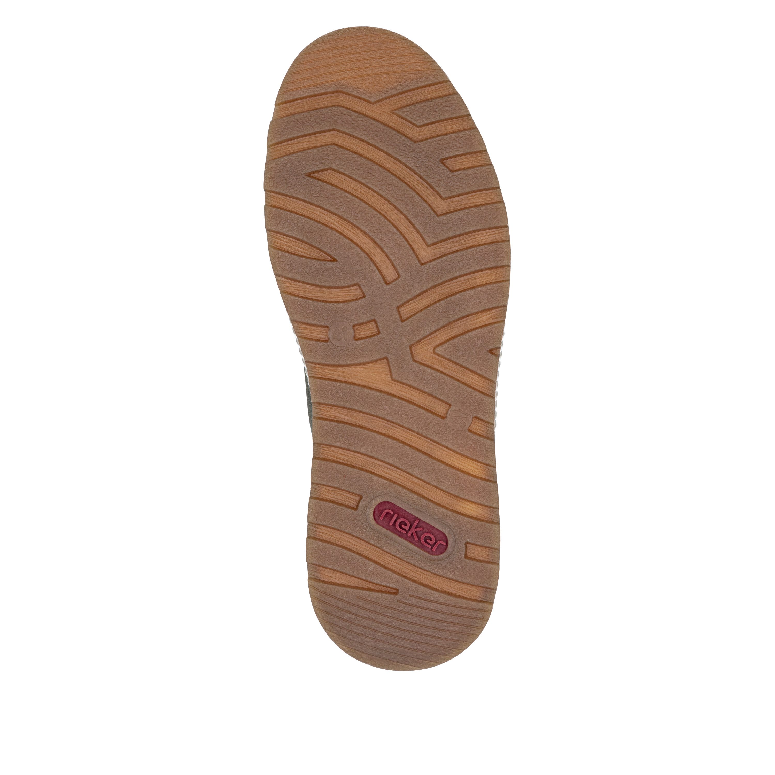 Rieker Sneakers Vrijetijdsschoen, halfschoen, veterschoen met contrastafwerking