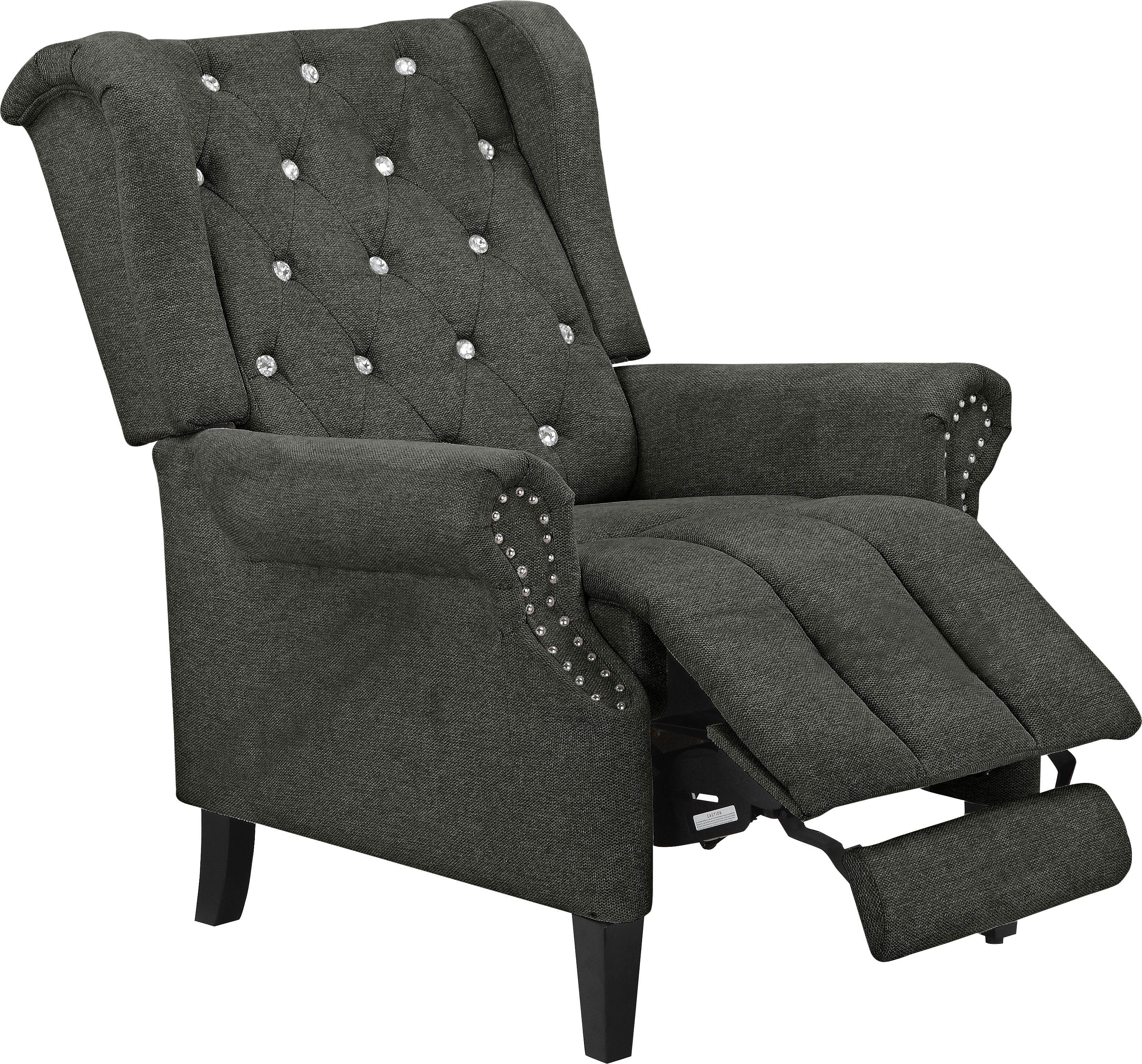 Leonique Oorfauteuil Childebert met verstelling, zacht verdikte zitting en rugleuning, zithoogte 49,5 cm (1 stuk)