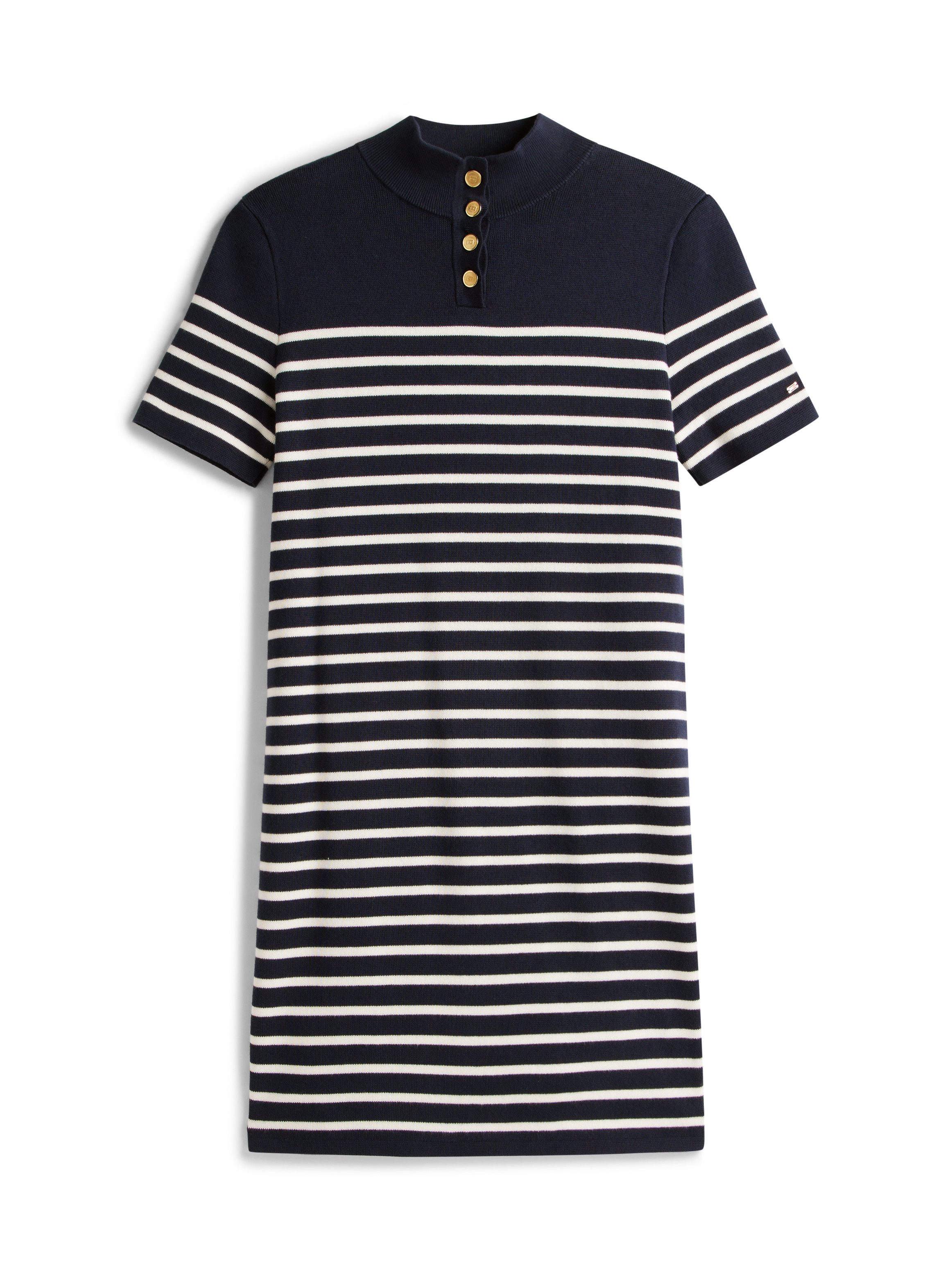 Tommy Hilfiger Jerseyjurk CO JERSEY MID GG SHIFT S/S DRESS