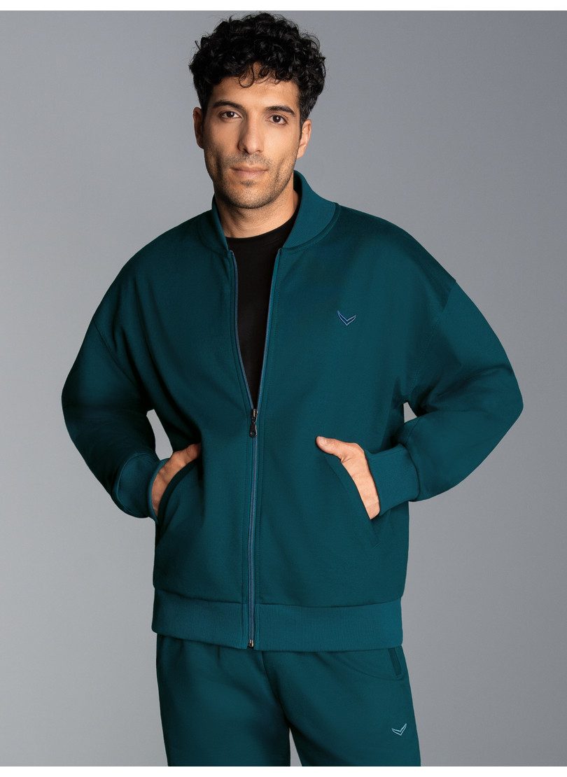 Trigema Sweatvest TRIGEMA Collegejacke in zachte sweatkwaliteit (1-delig)