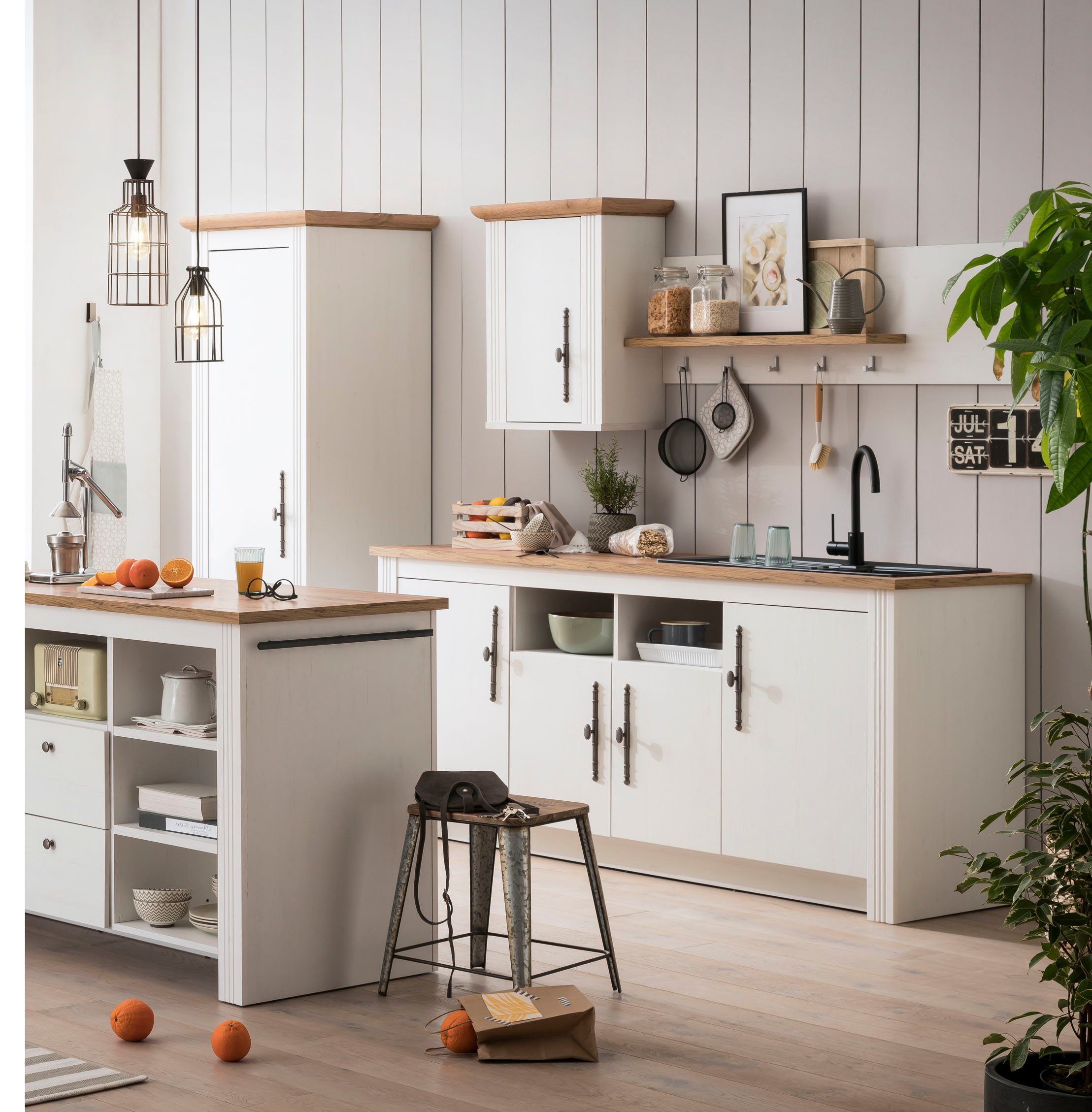 Kochstation Keuken KS-Westminster Breedte 204 cm, zonder elektrische apparaten