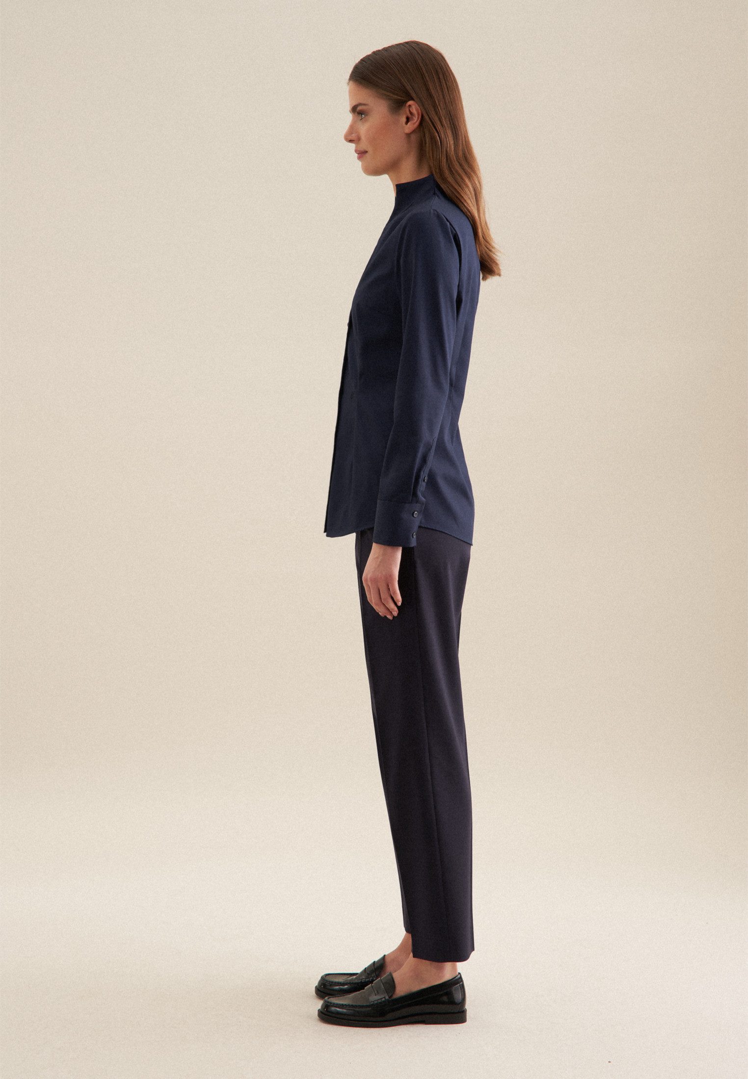 seidensticker Klassieke blouse Zwarte roos