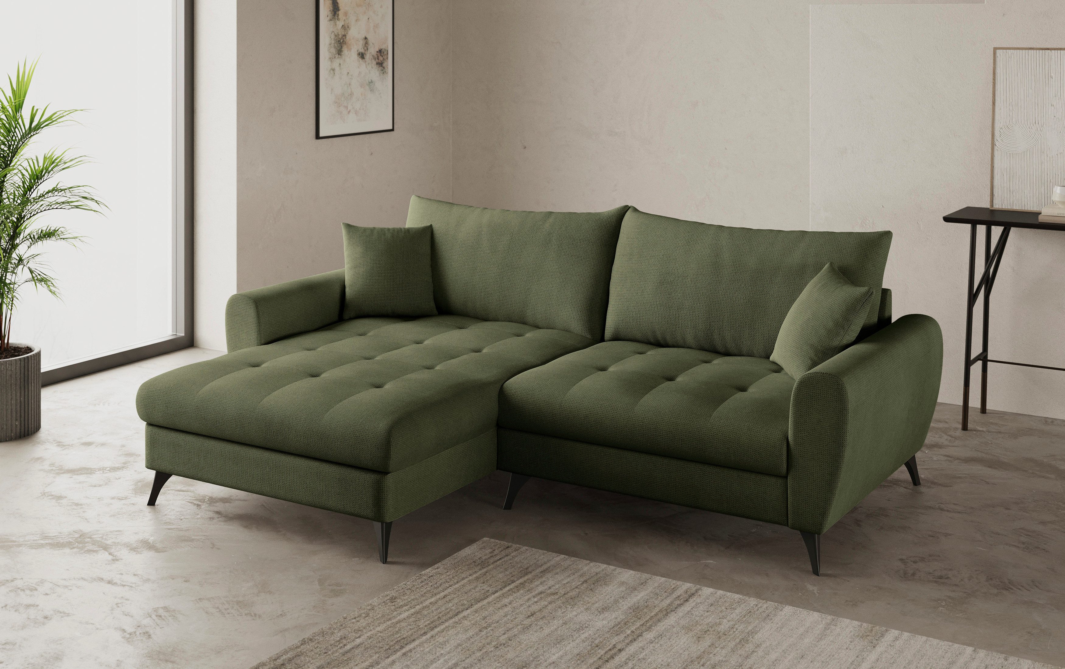 Mr. Couch Hoekbank Blackburn II L-vorm Optioneel met koudschuimvering tot 140 kg belastbaar