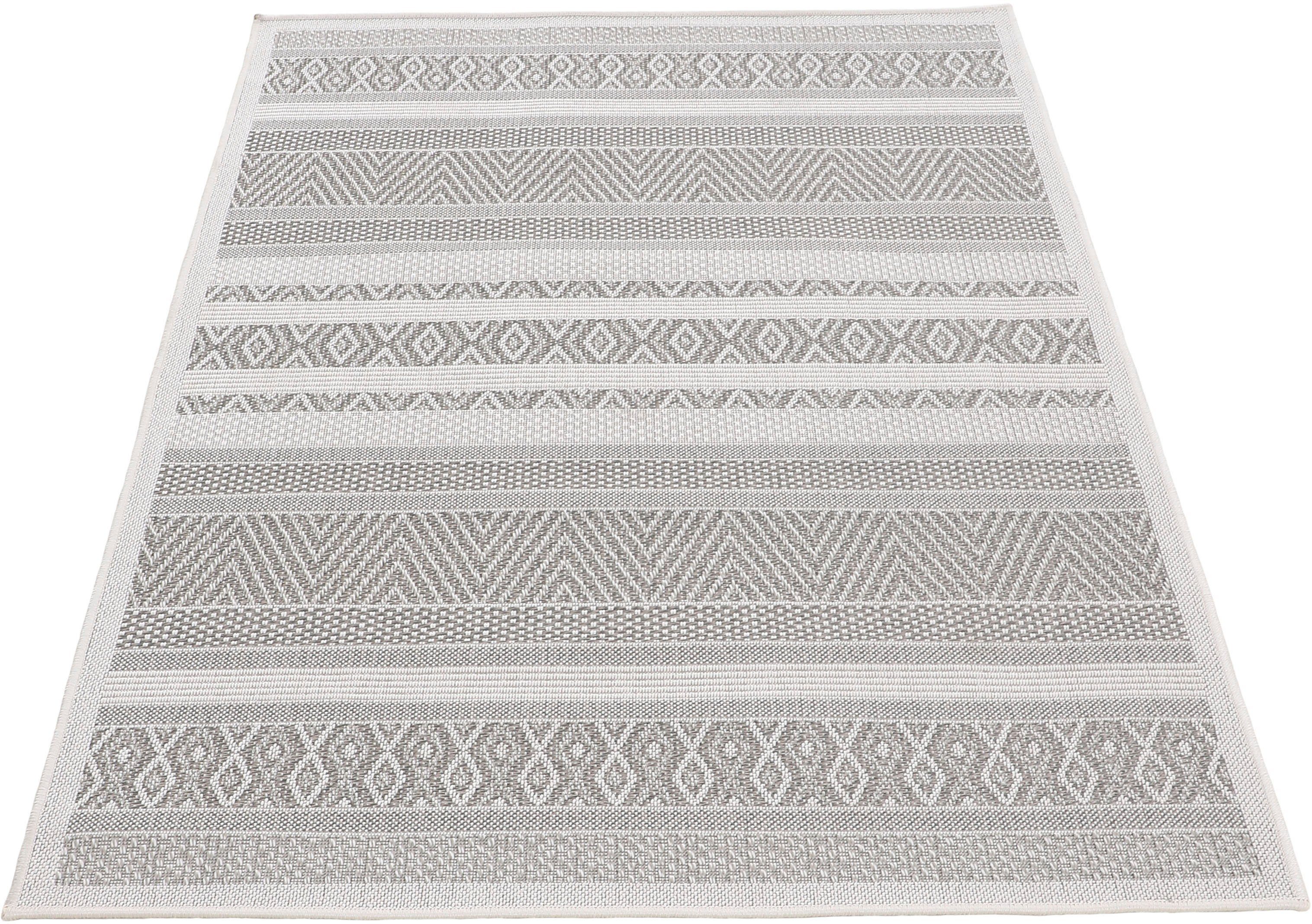 carpetfine Vloerkleed Boho 101 robust vlakweefsel, sisal look, uv-bestendig, buitenruimte
