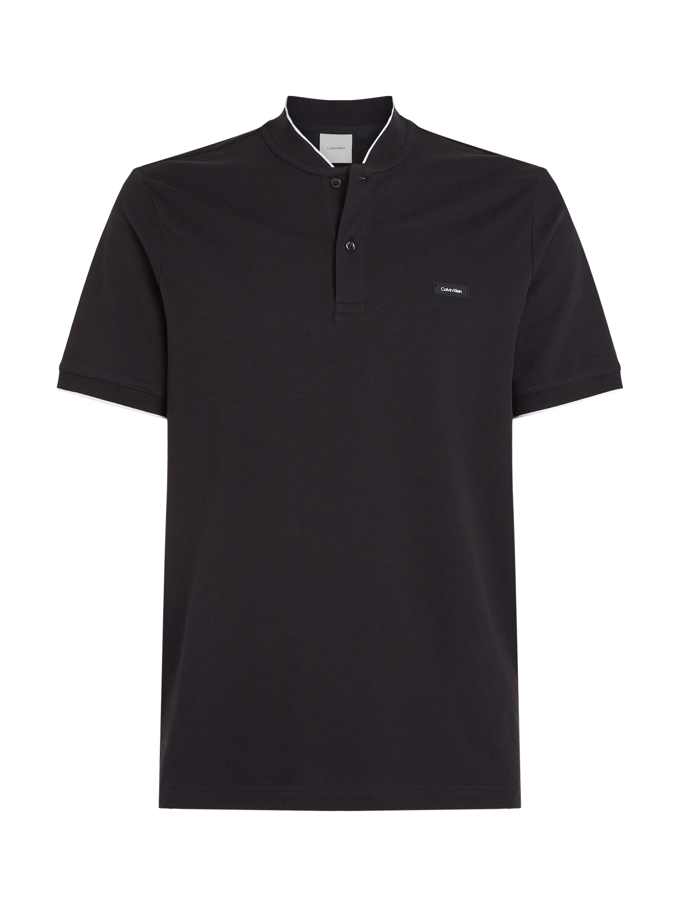 Calvin Klein Poloshirt STRETCH PIQUE STAND COLLAR POLO