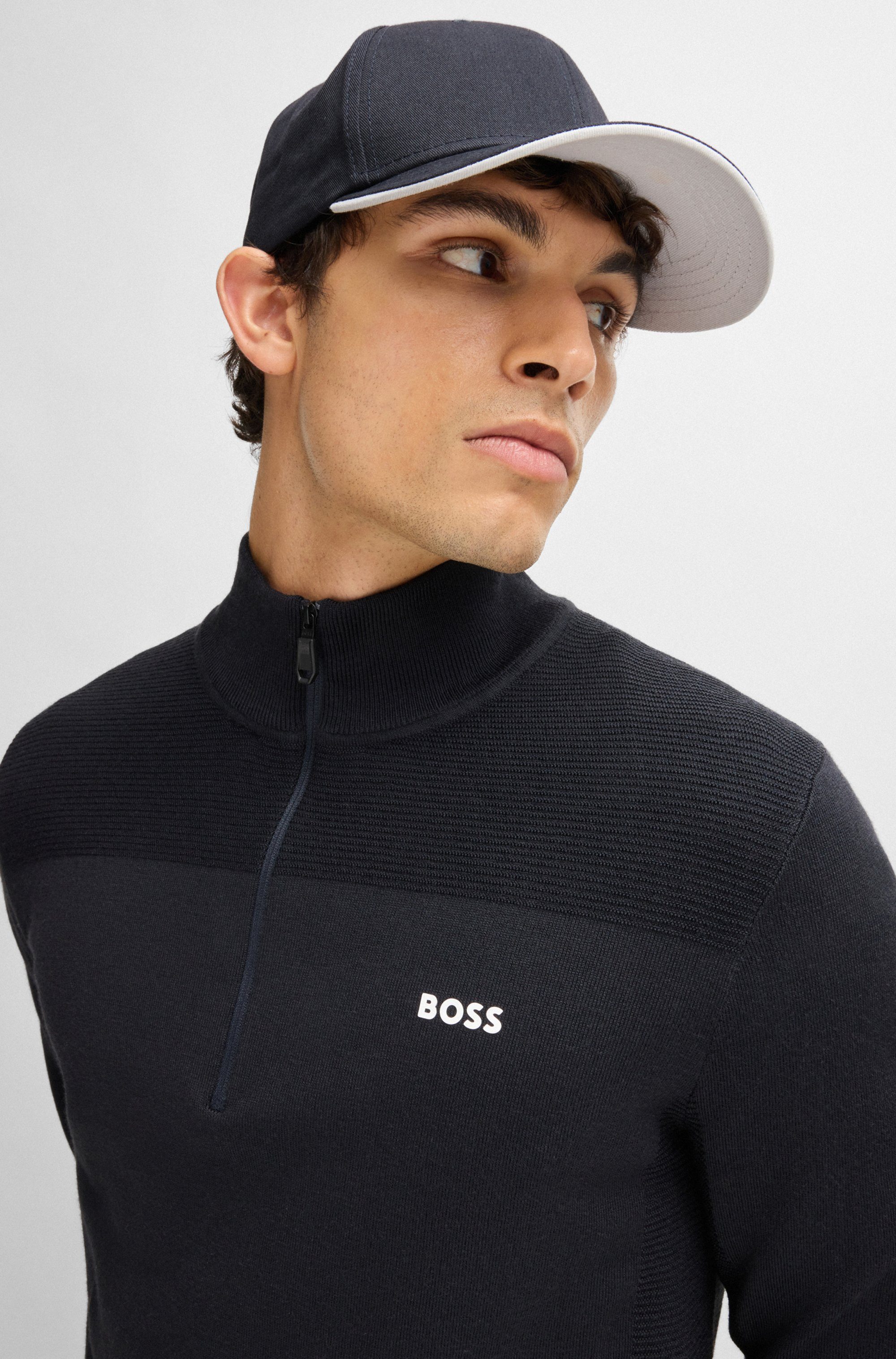 BOSS GREEN Baseball pet Cap-Bold met contrasterende onderkant