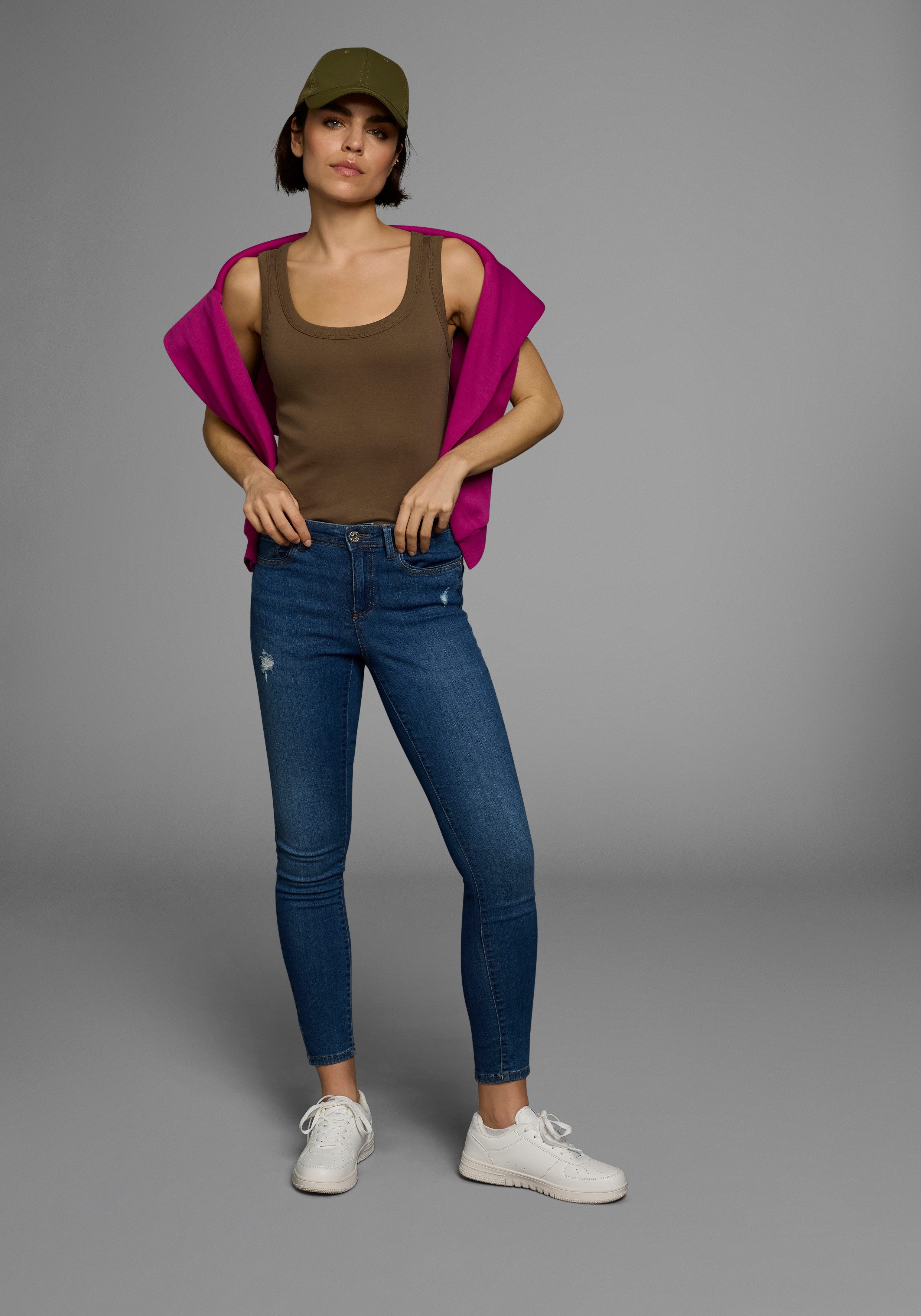 Flashlights Tanktop in een lang model (2-delig, Set van 2)