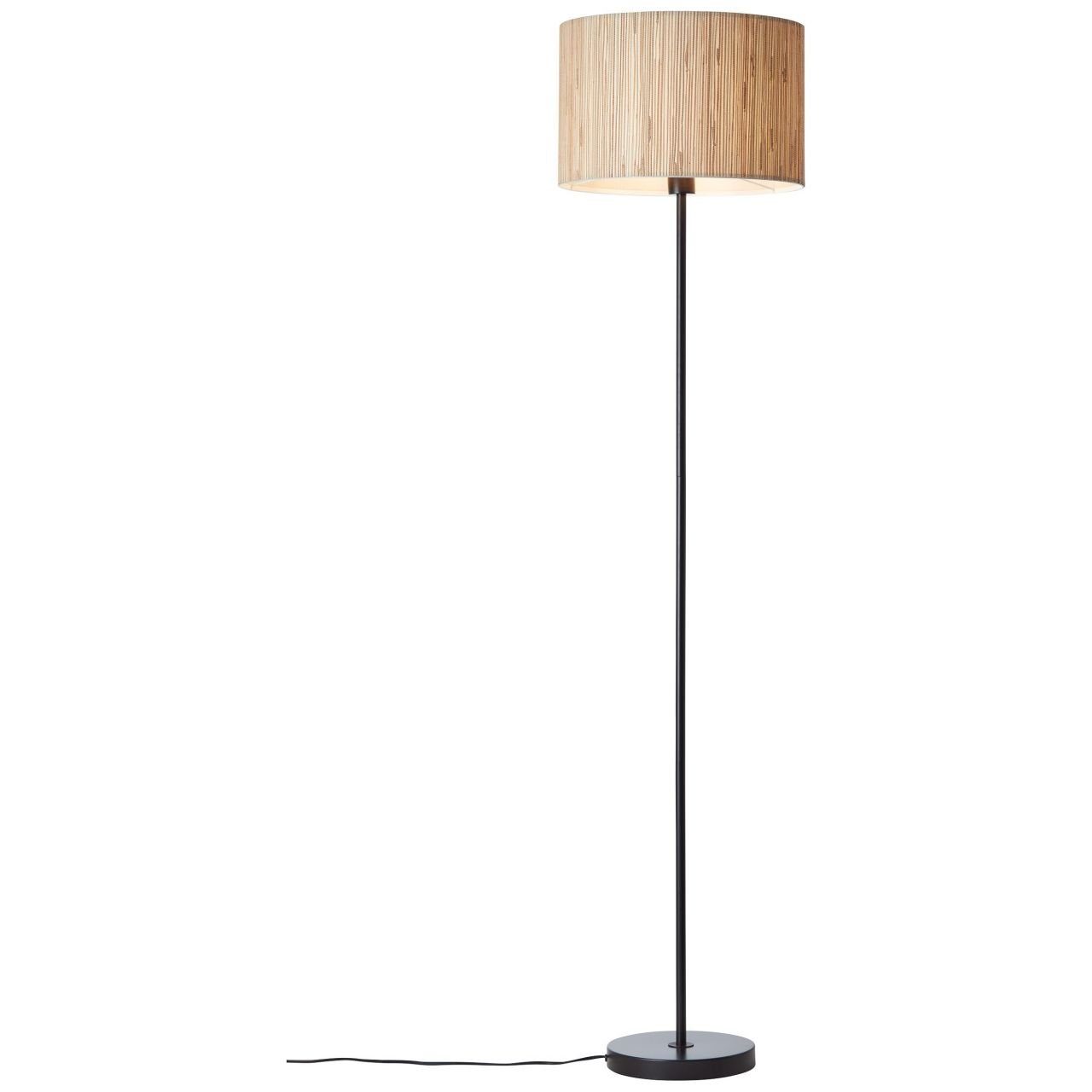 Brilliant Leuchten Staande lamp Wimea zwart/naturel (1 stuk)