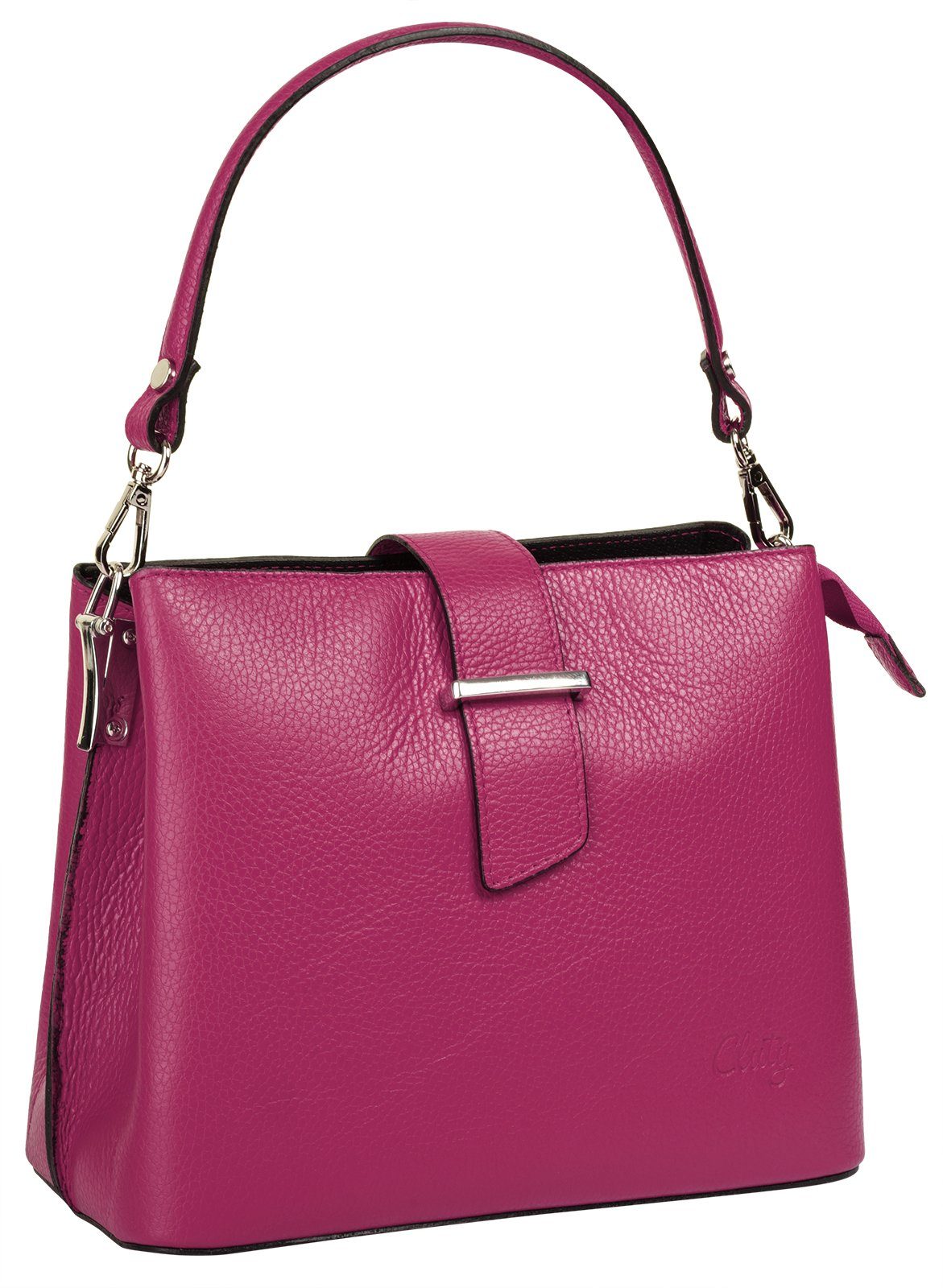 Cluty Tas echt leer, made in italy