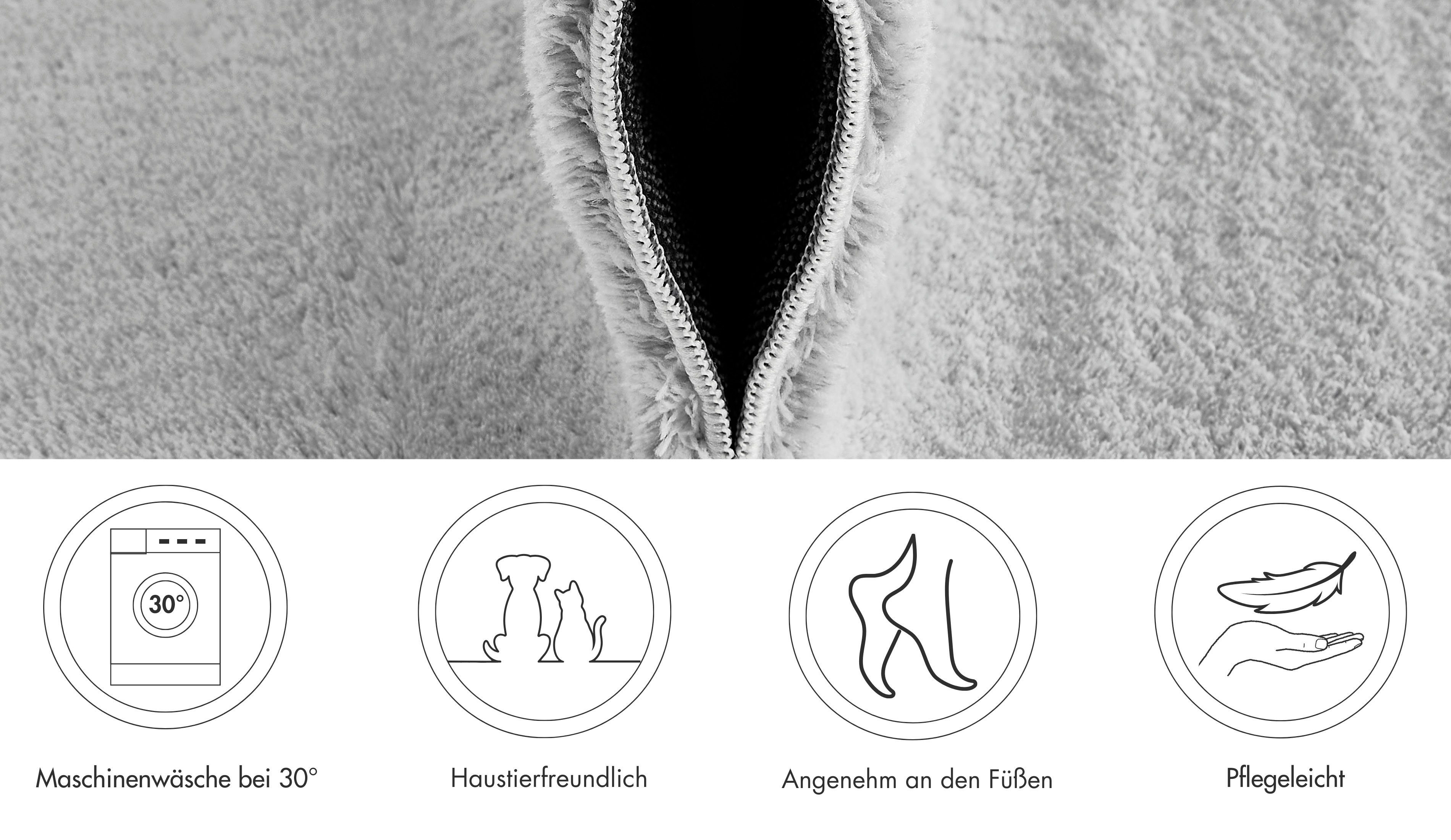 Andiamo Badmat Arezzo Effen kleuren, ook in rond en als 2-pack verkrijgbaar