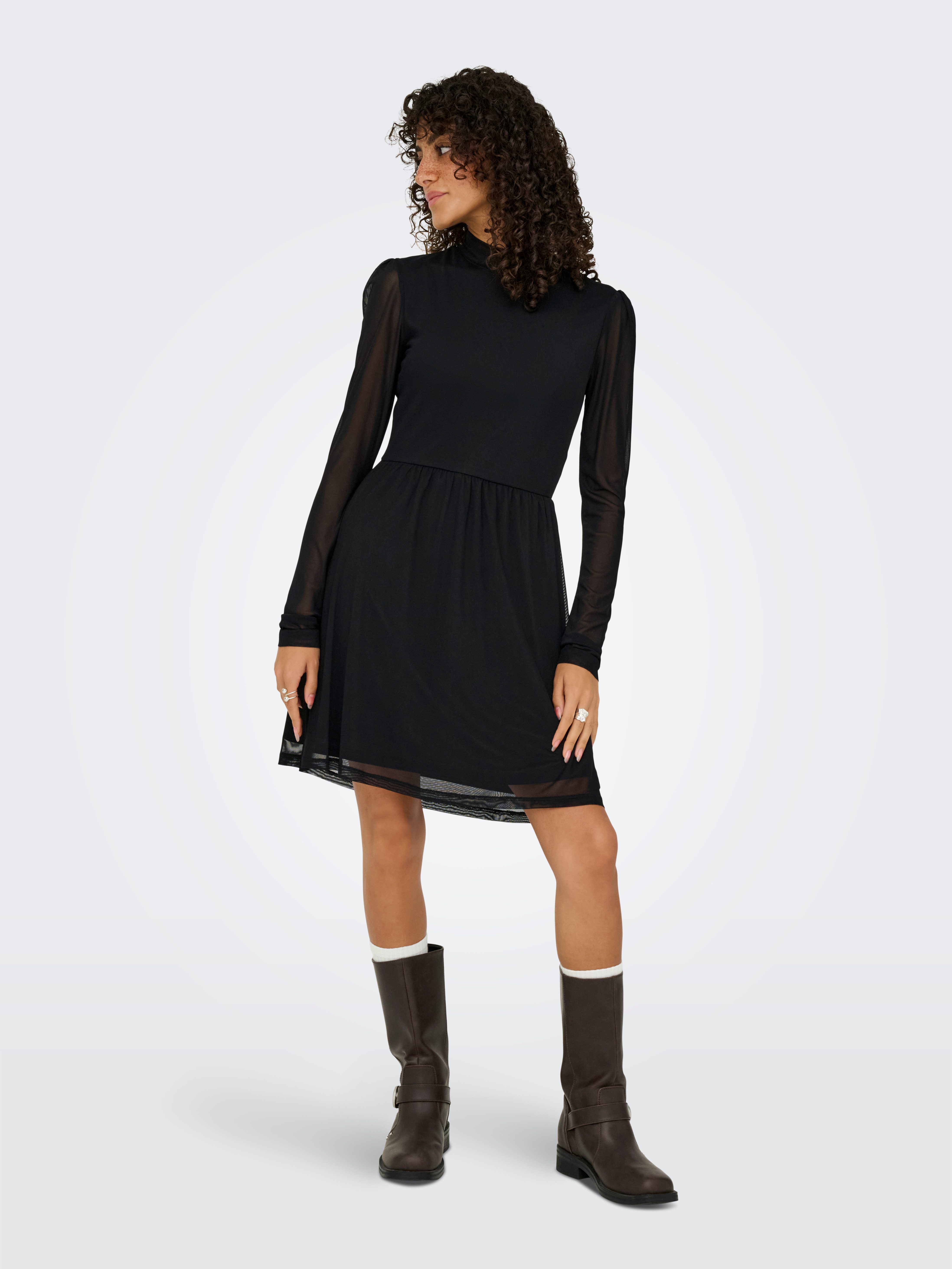 Only Mini-jurk ONLERICA LIFE L/S HIGH NECK DRESS JRS