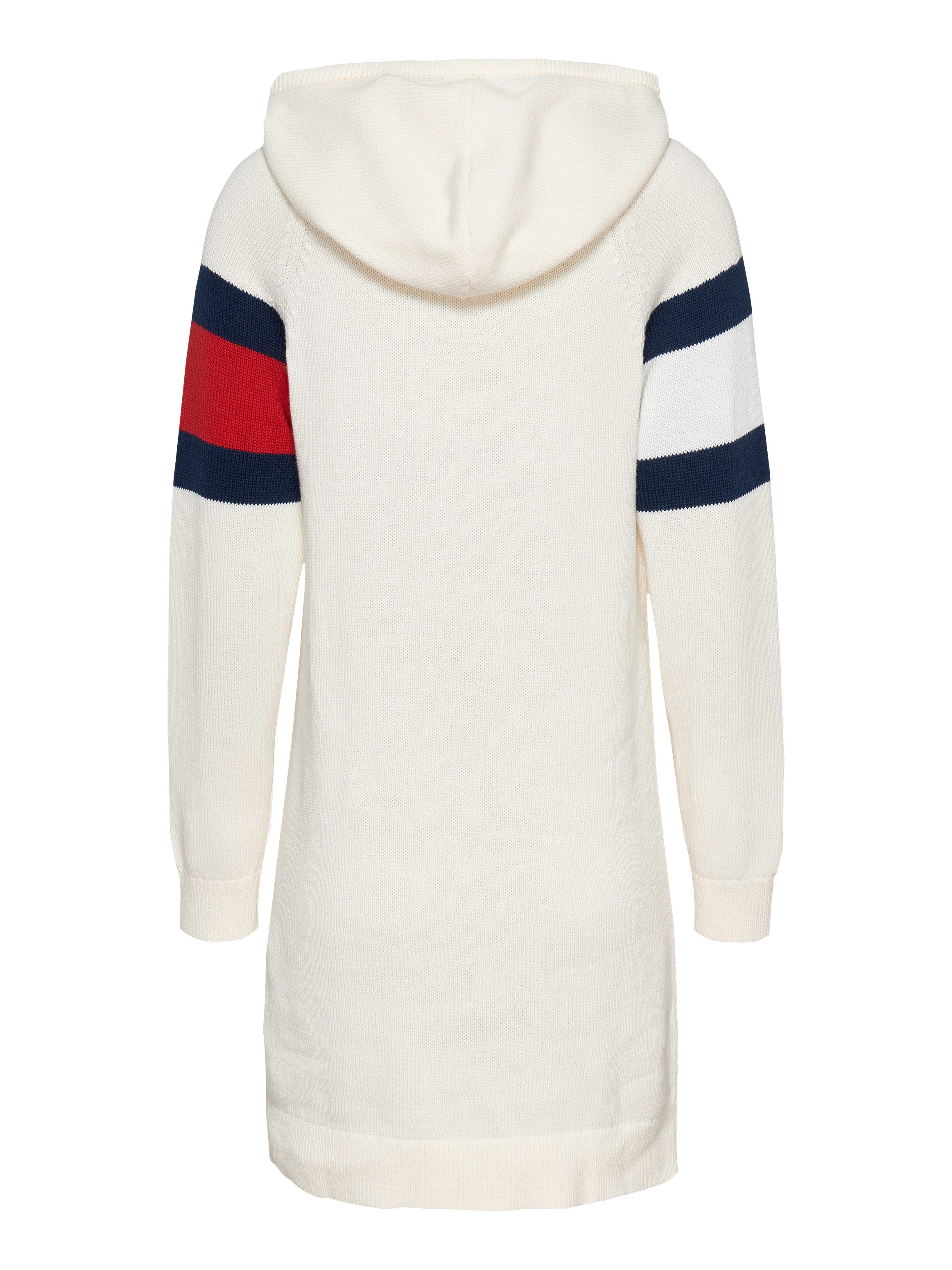 TOMMY JEANS Gebreide jurk TJW FLAG HOOD SWEATER DRESS EXT