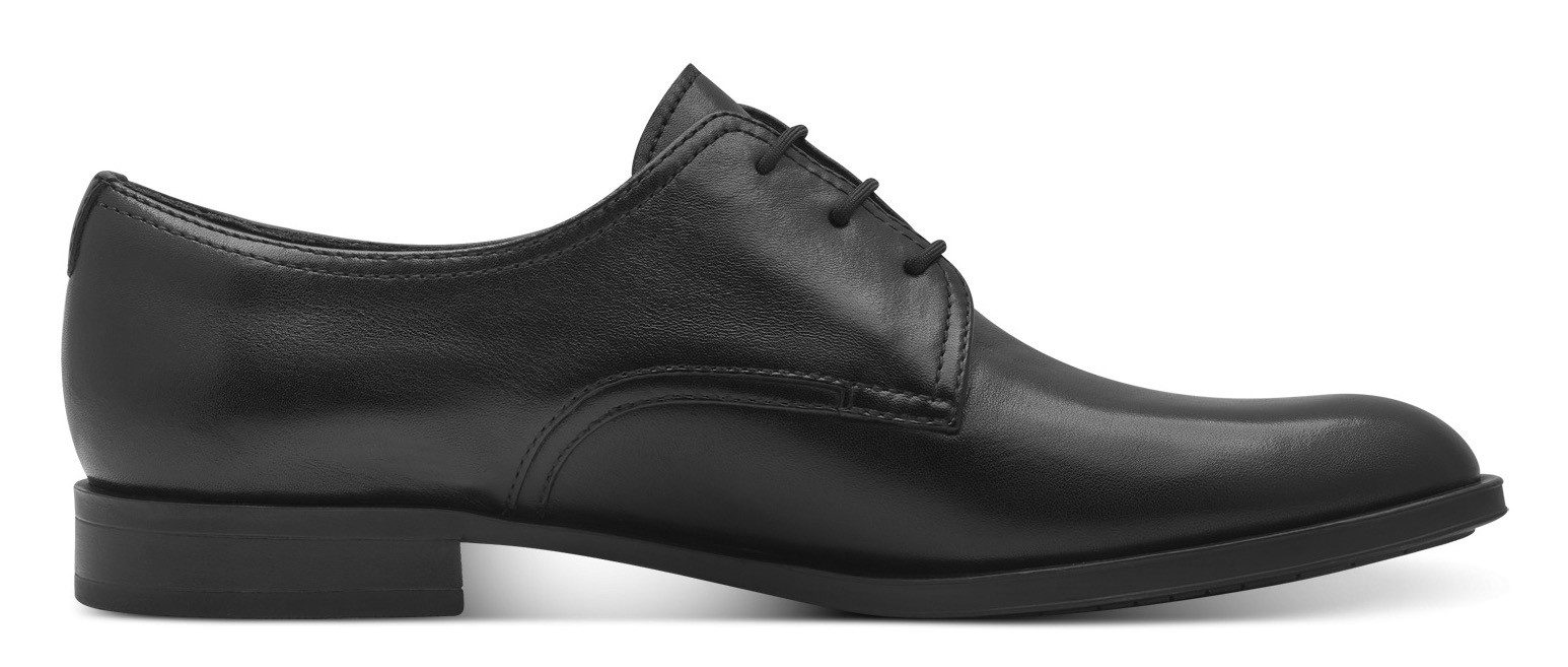 Tamaris Veterschoenen , blokhak, lage schoen, zakelijke schoen met sierstiksels