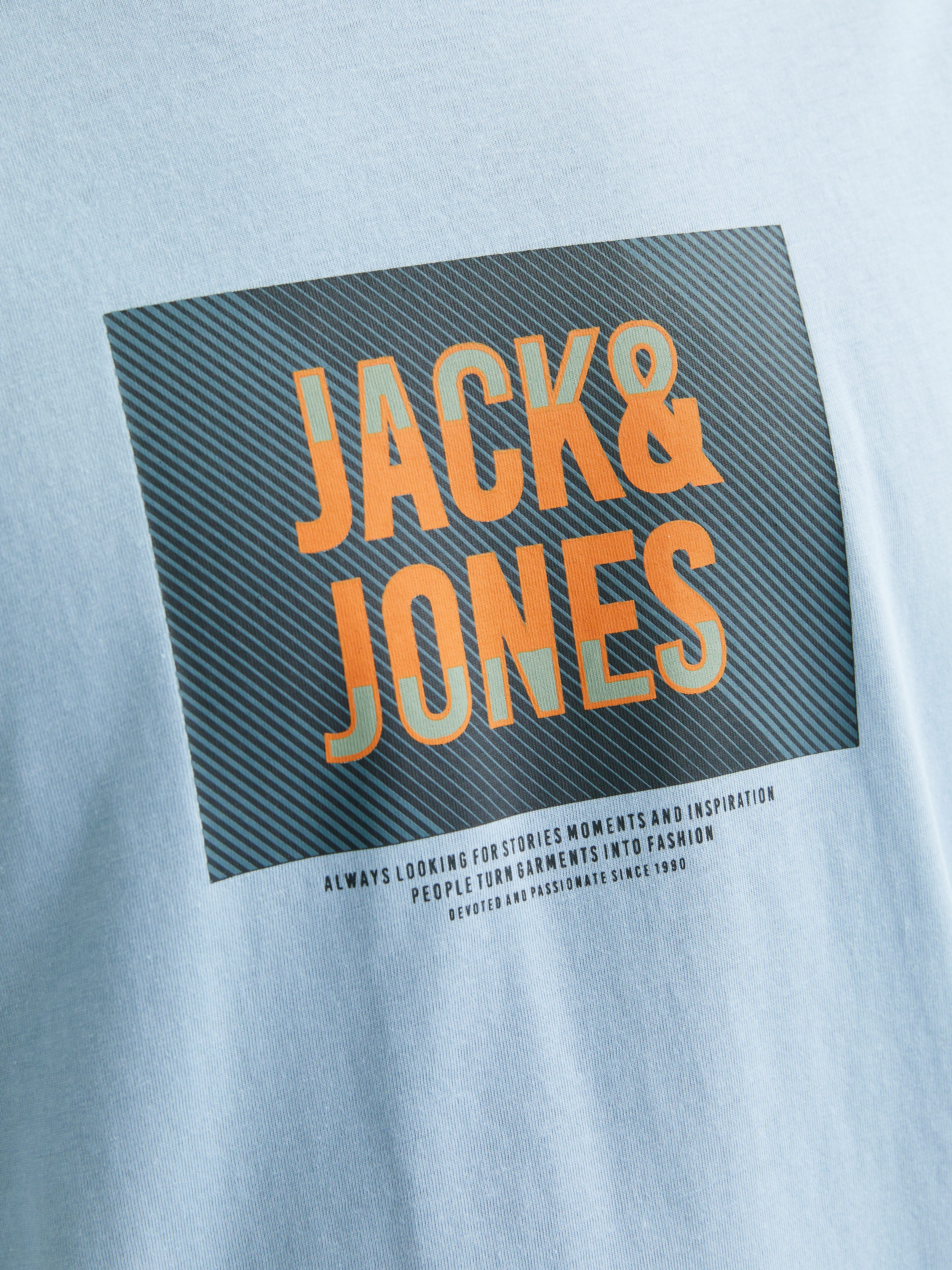 Jack & Jones Shirt met print JJHUDSON TEE SS CREW NECK