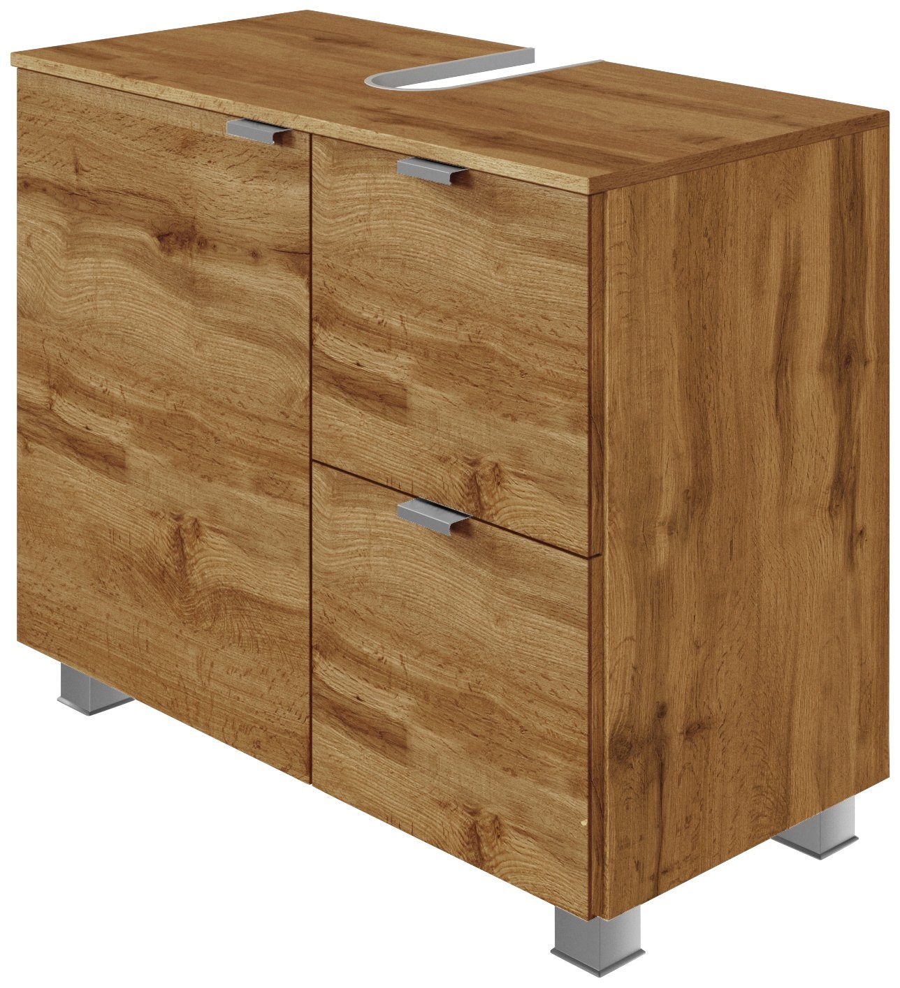 welltime Wastafelonderkast Bauska 70 cm breed, met 2 laden