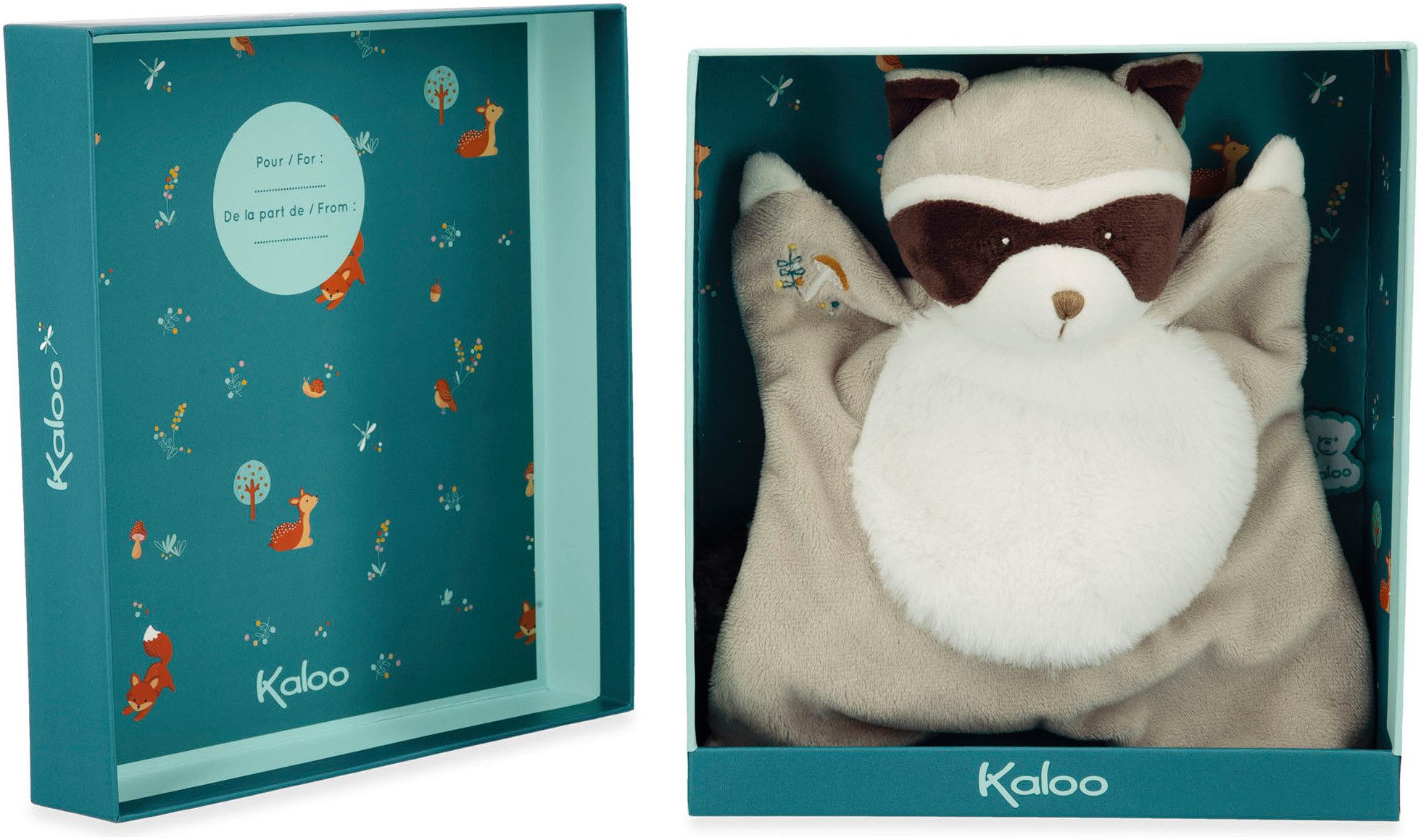 Kaloo Knuffeldoek Wasbeer Gaston