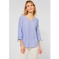 cecil blouse zonder sluiting met strikken-details blauw