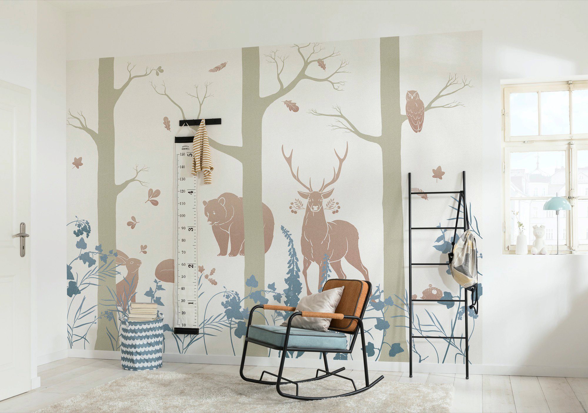 Komar Vliesbehang Digitale print vlies - Forest Animals - Afmeting 400 x 280 cm