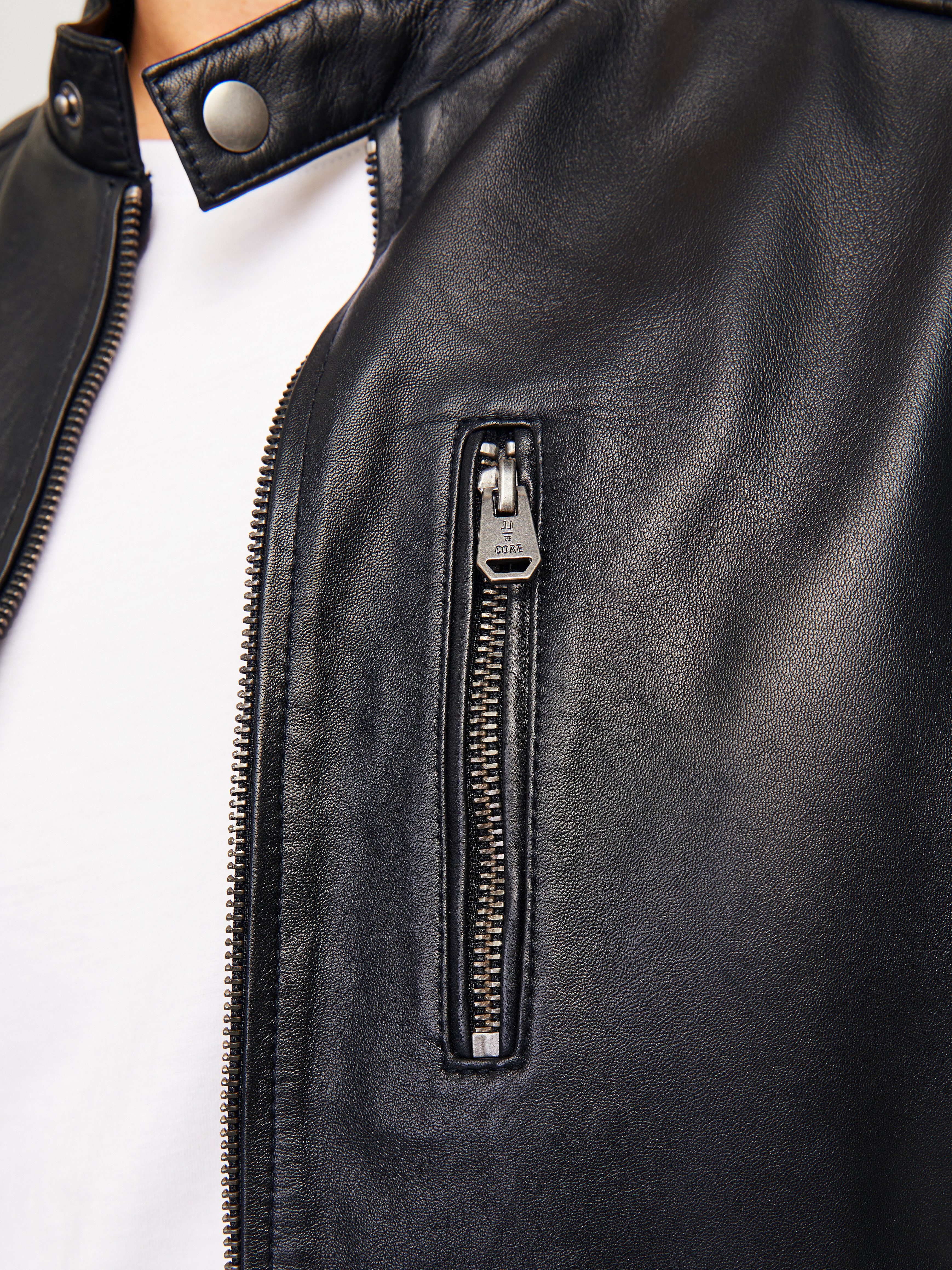 Jack & Jones Leren jack JJELIAM LAMB LEATHER JACKET NOOS