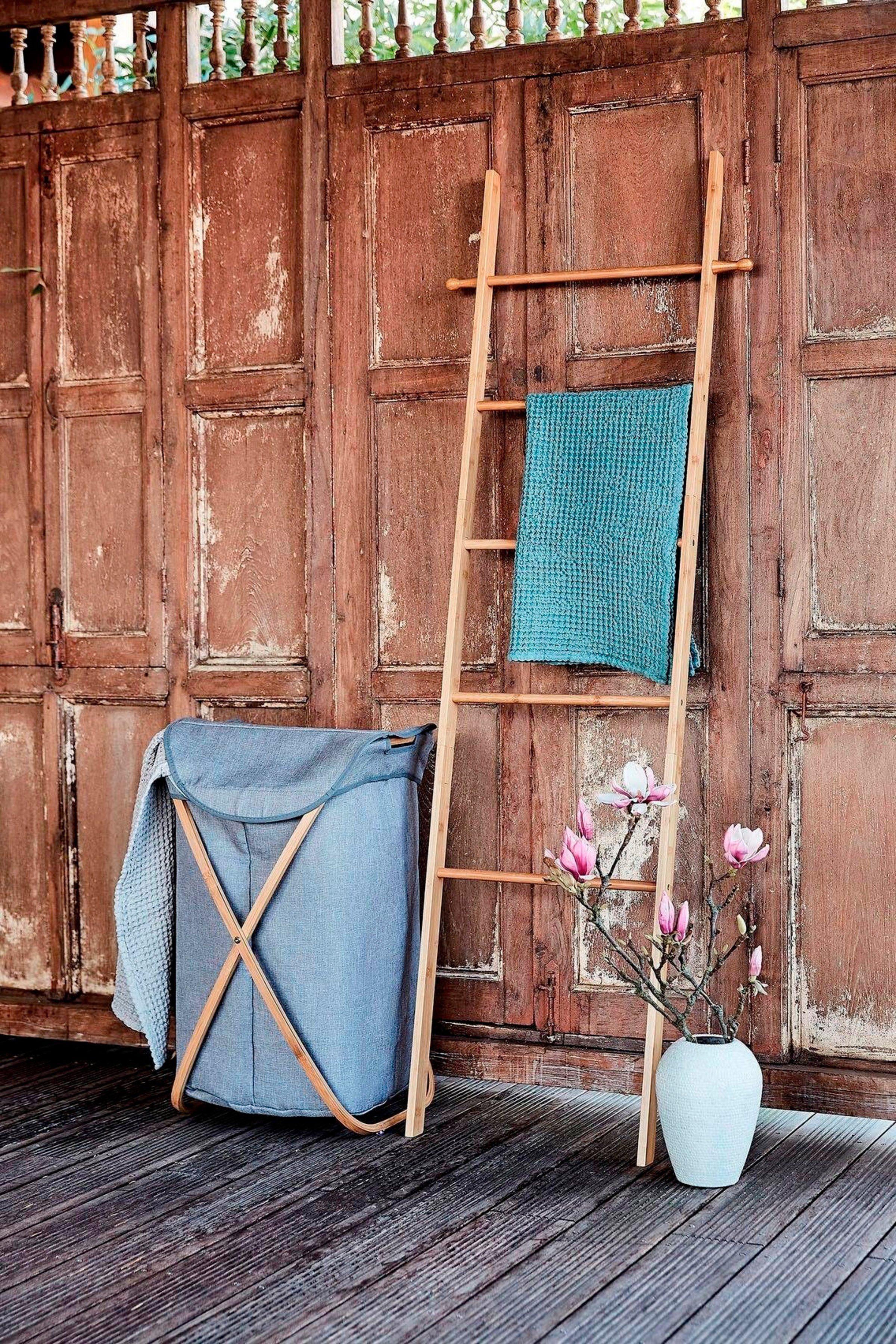 WENKO Handdoekenladder Bahari Bamboe, handdoekhouder (5-delig)