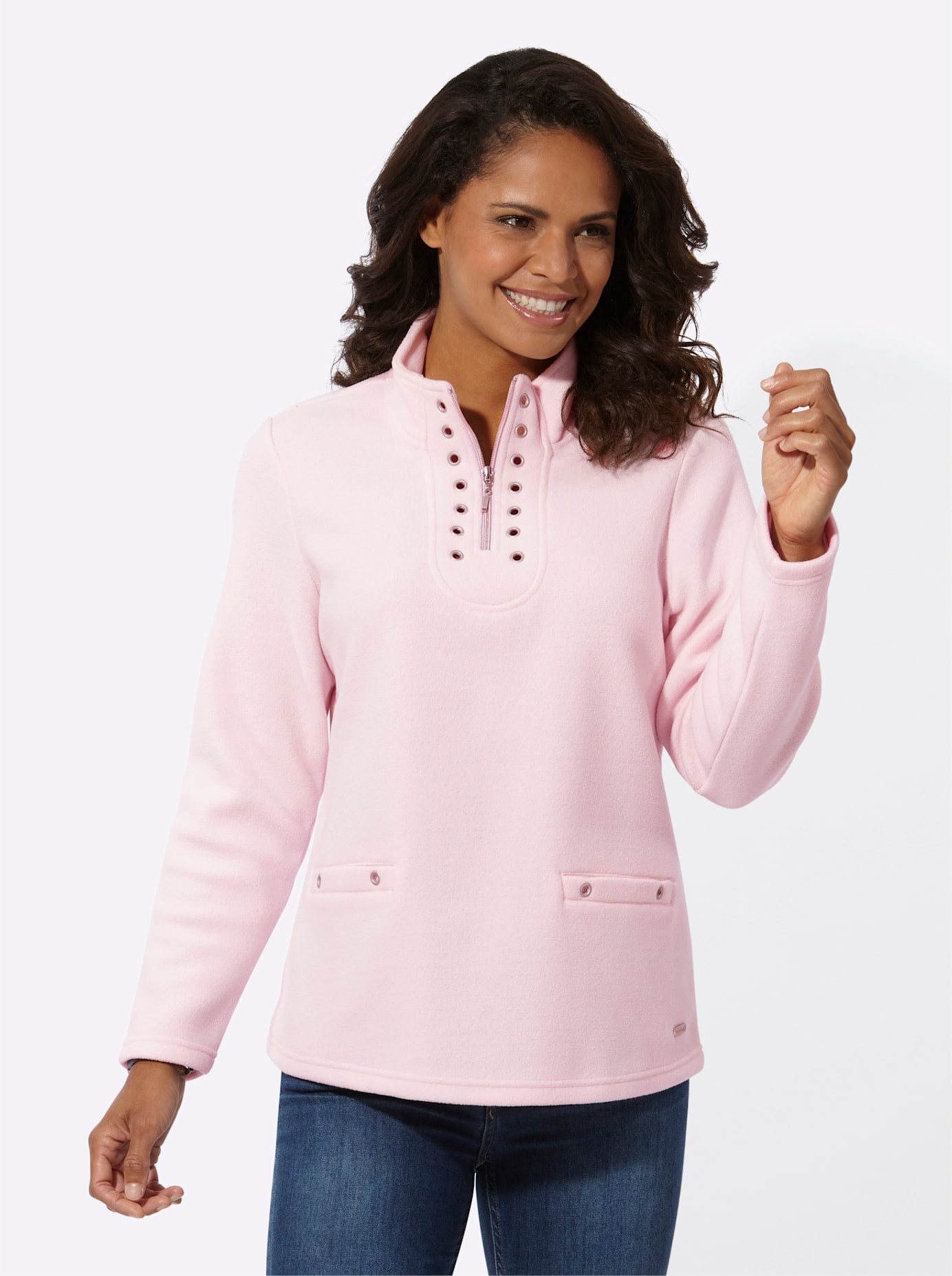 Casual Looks Fleece-shirt Fleeceshirt (1-delig)