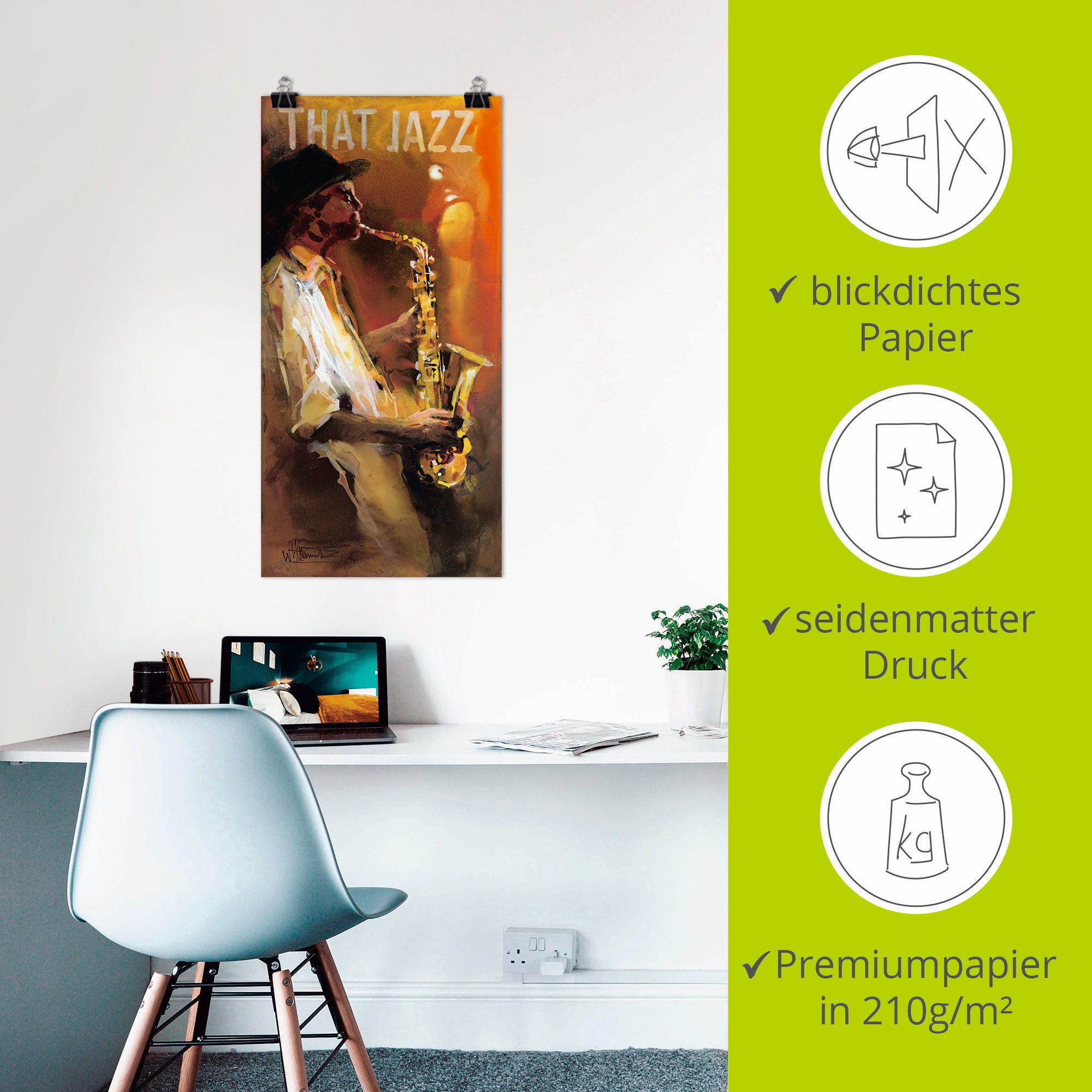 Artland Artprint Jazz als poster, muursticker in verschillende maten