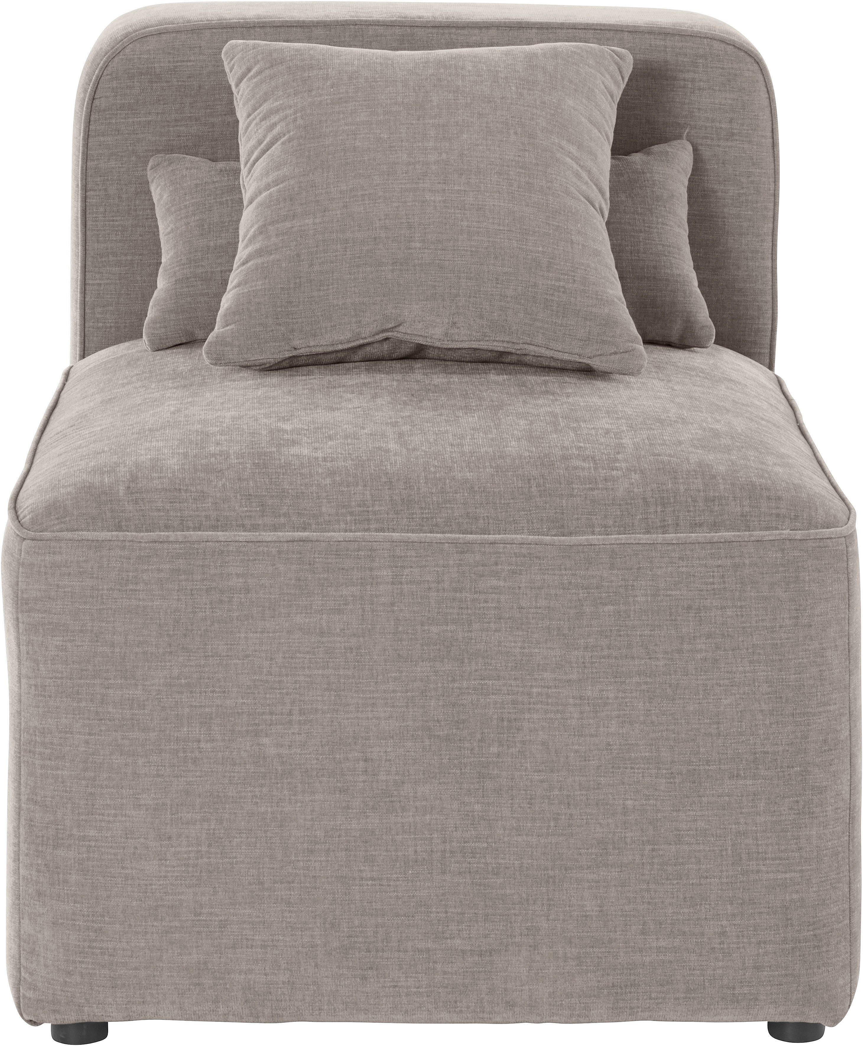 andas Bank-middenelement Sundstrup Moduleserie, individuele samenstelling beige, modulaire banken