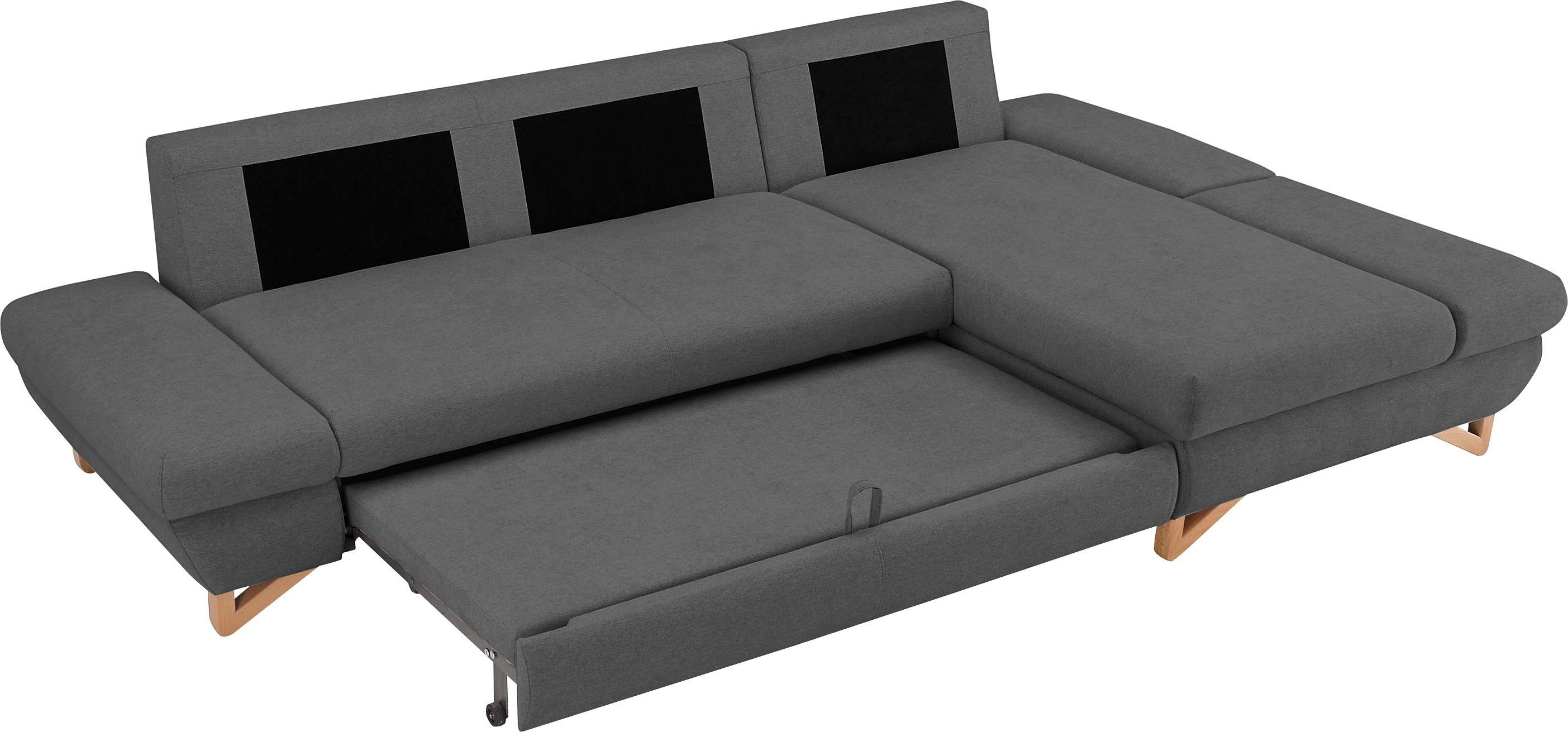 INOSIGN Slaapbank City/Giron comfortabele slaapbank (ligoppervlak 245 x 138 cm) en bedlade