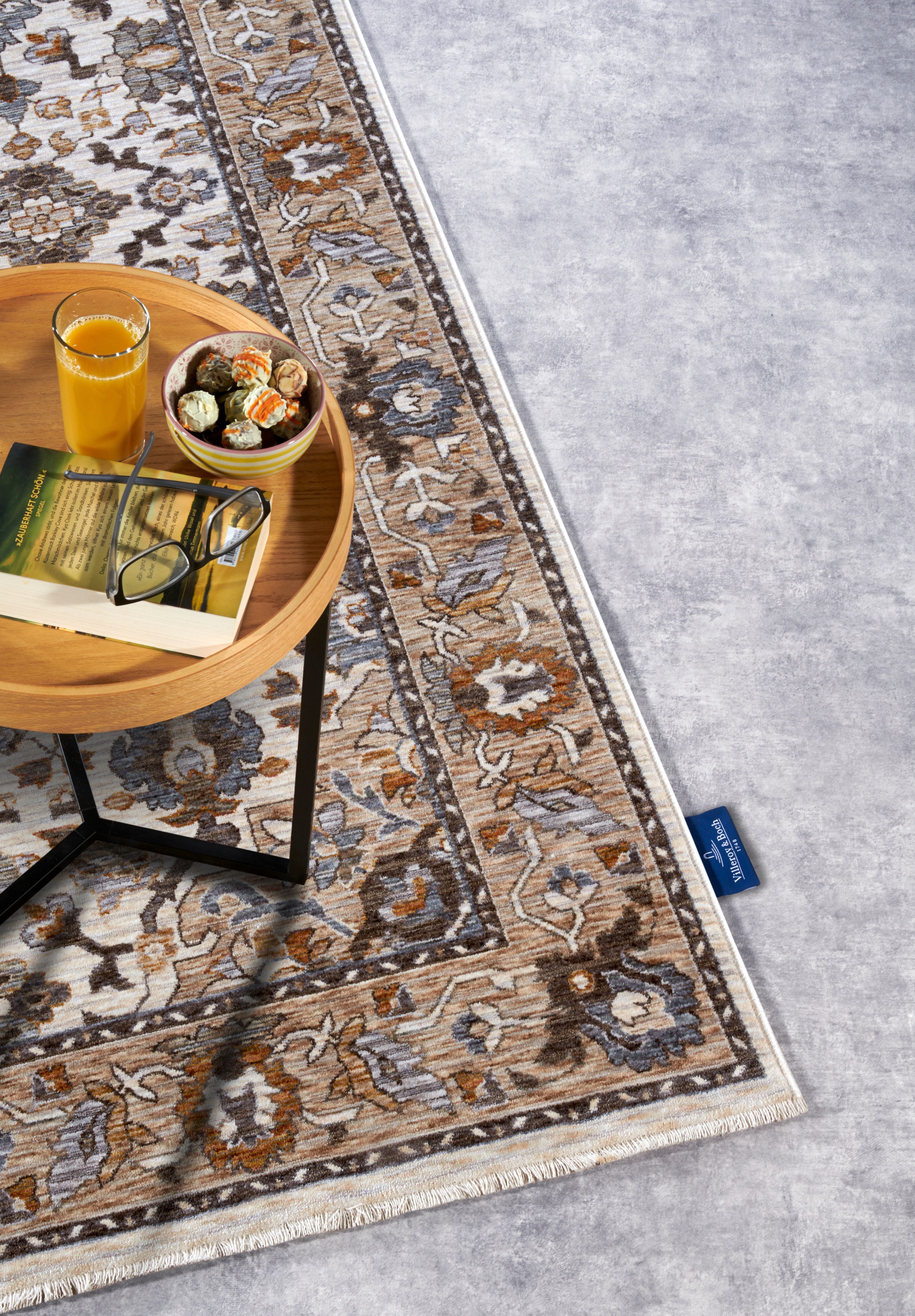 Villeroy & Boch Vloerkleed Egon Oosters, franjes, loper, woonkamer, slaapkamer, klassiek